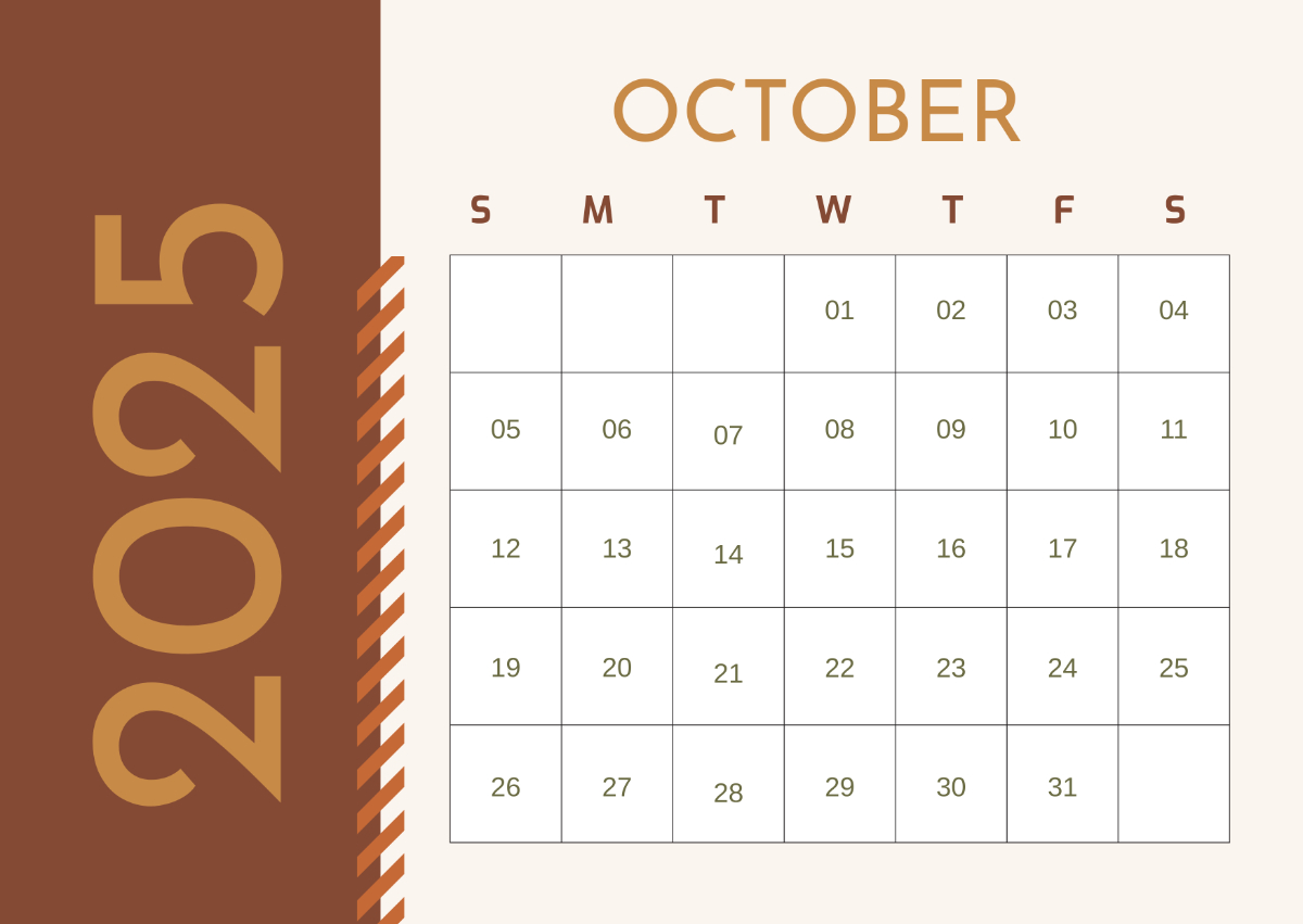 Free Blue October 2025 Calendar Gift Template To Edit Online in General Blue October 2025 Calendar