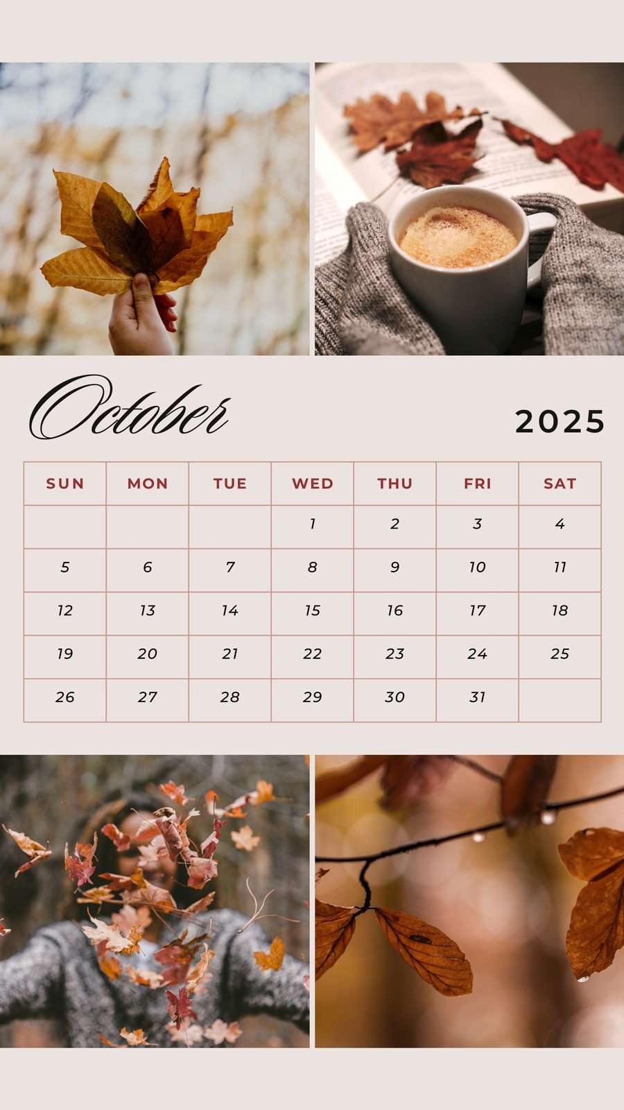 Page 6 - Free And Customizable October Templates within Calendar 2025 October Story