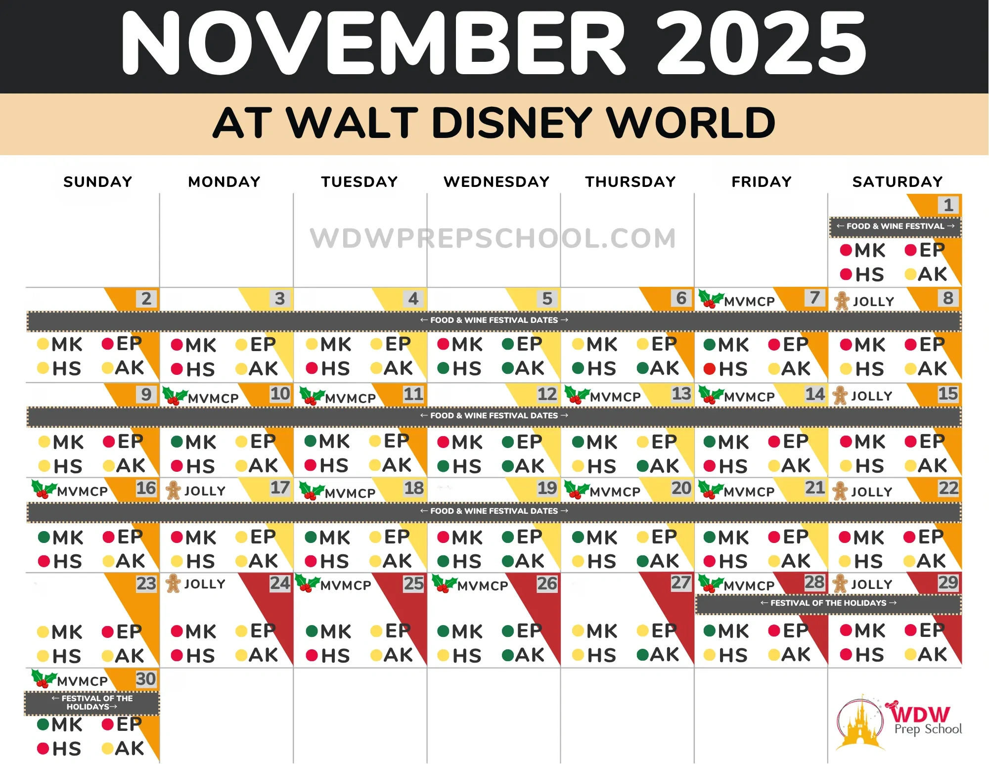 2025 & 2026 Disney World Crowd Calendar (Best Times To Go) pertaining to Disneyland Crowd Calendar November 2025