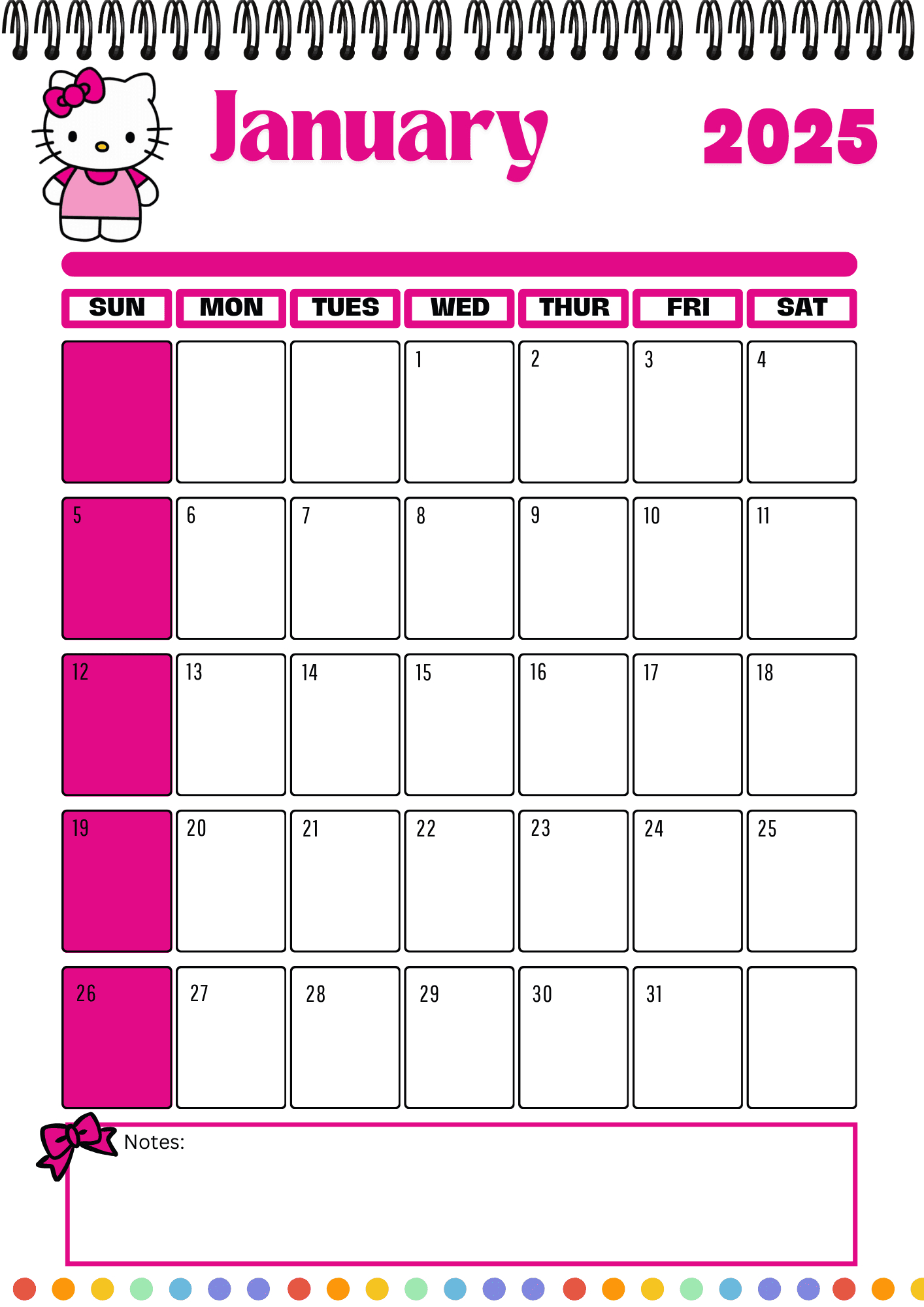 2025 Hello Kitty Calendarhoneynavarrete - Raket.ph regarding November 2025 Calendar Hello Kitty