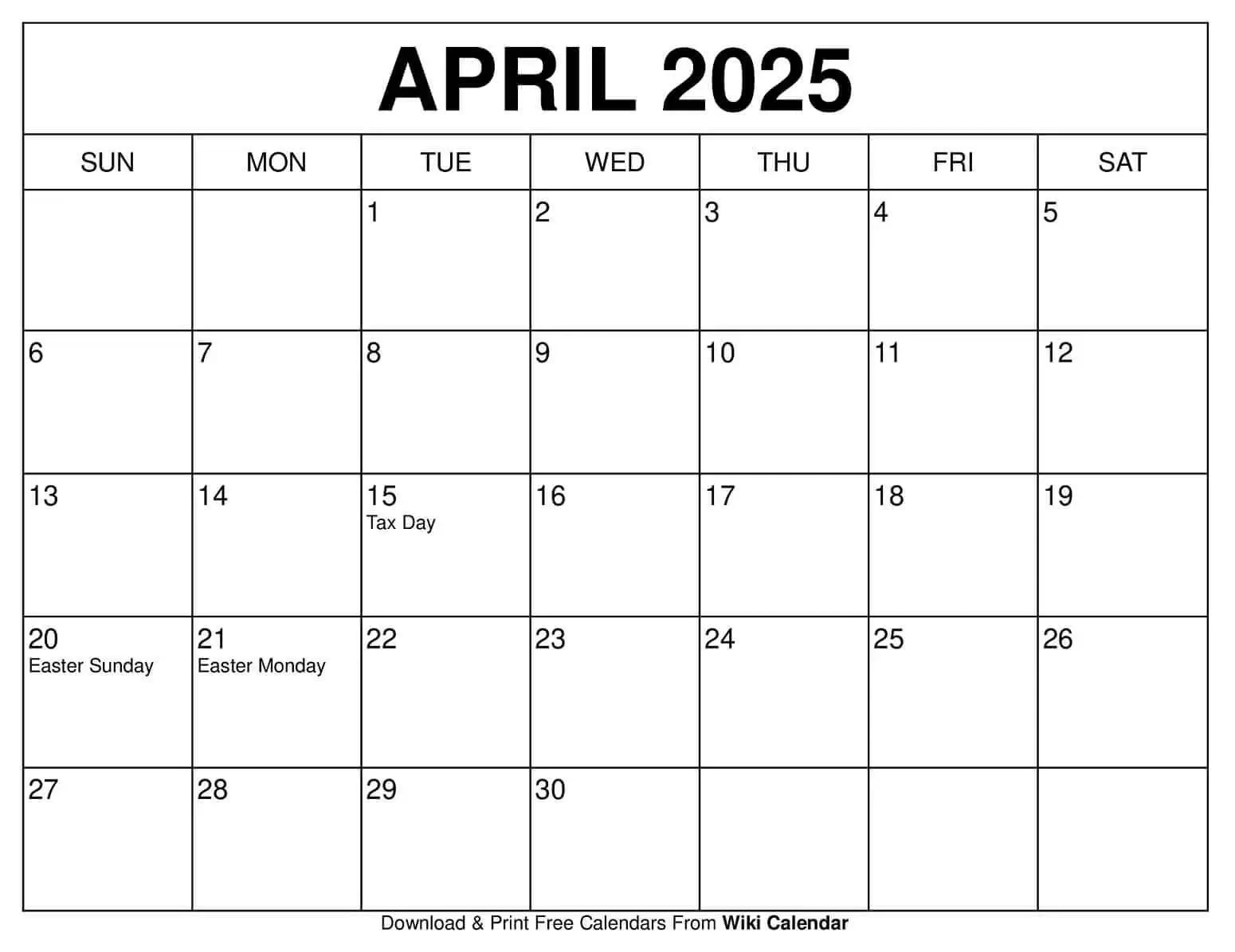 April 2025 Calendar - Printable Templates & More in November 2025 To April 2025 Calendar