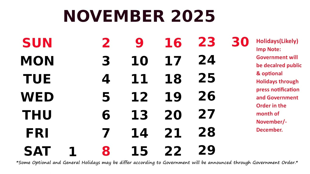 Calendar November 2025 - Youtube pertaining to November Festival 2025 In Calendar