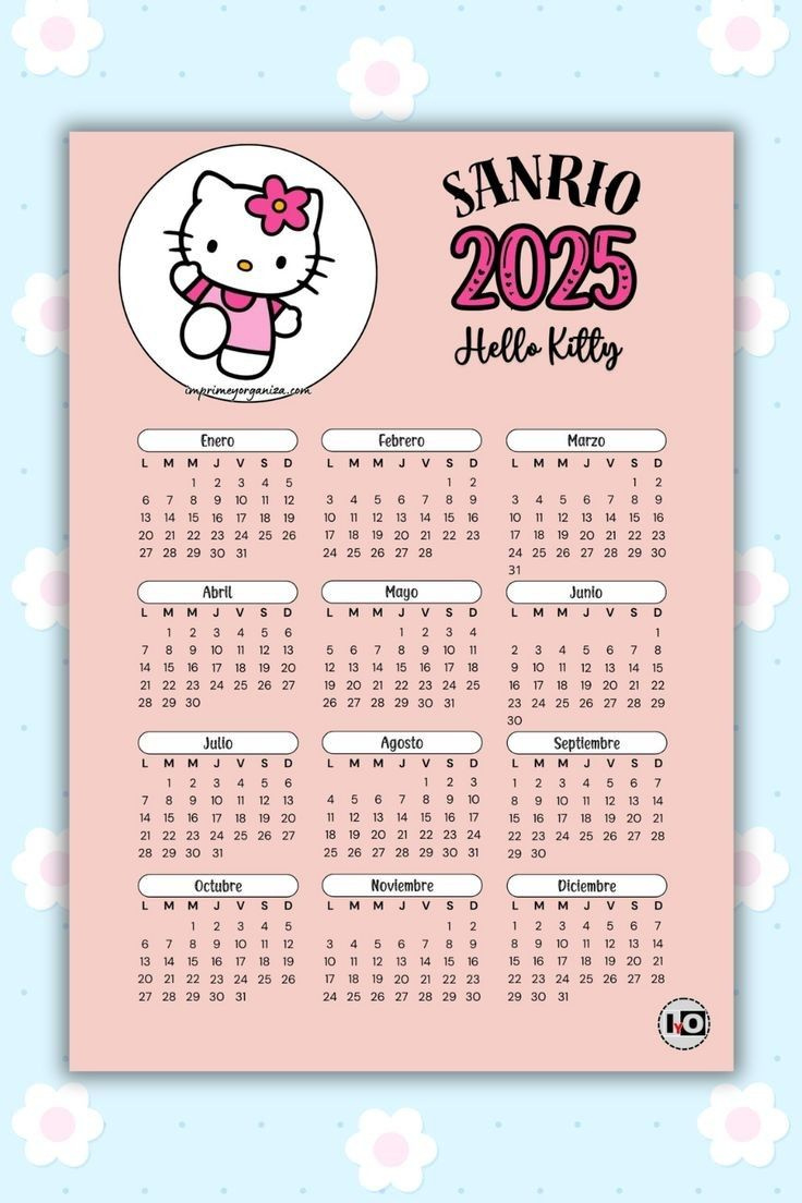 Calendario 2025 Hello Kitty with regard to November 2025 Calendar Hello Kitty