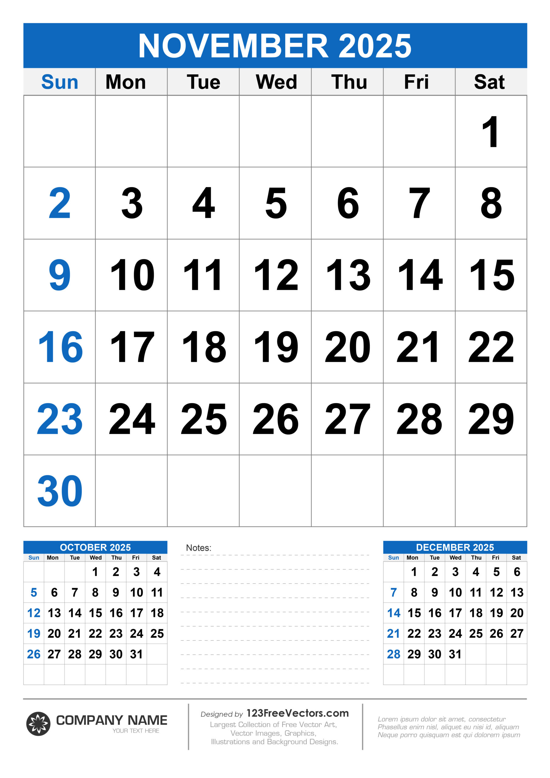 Free Download Wall Calendar November 2025 inside Calendar November 28 2025