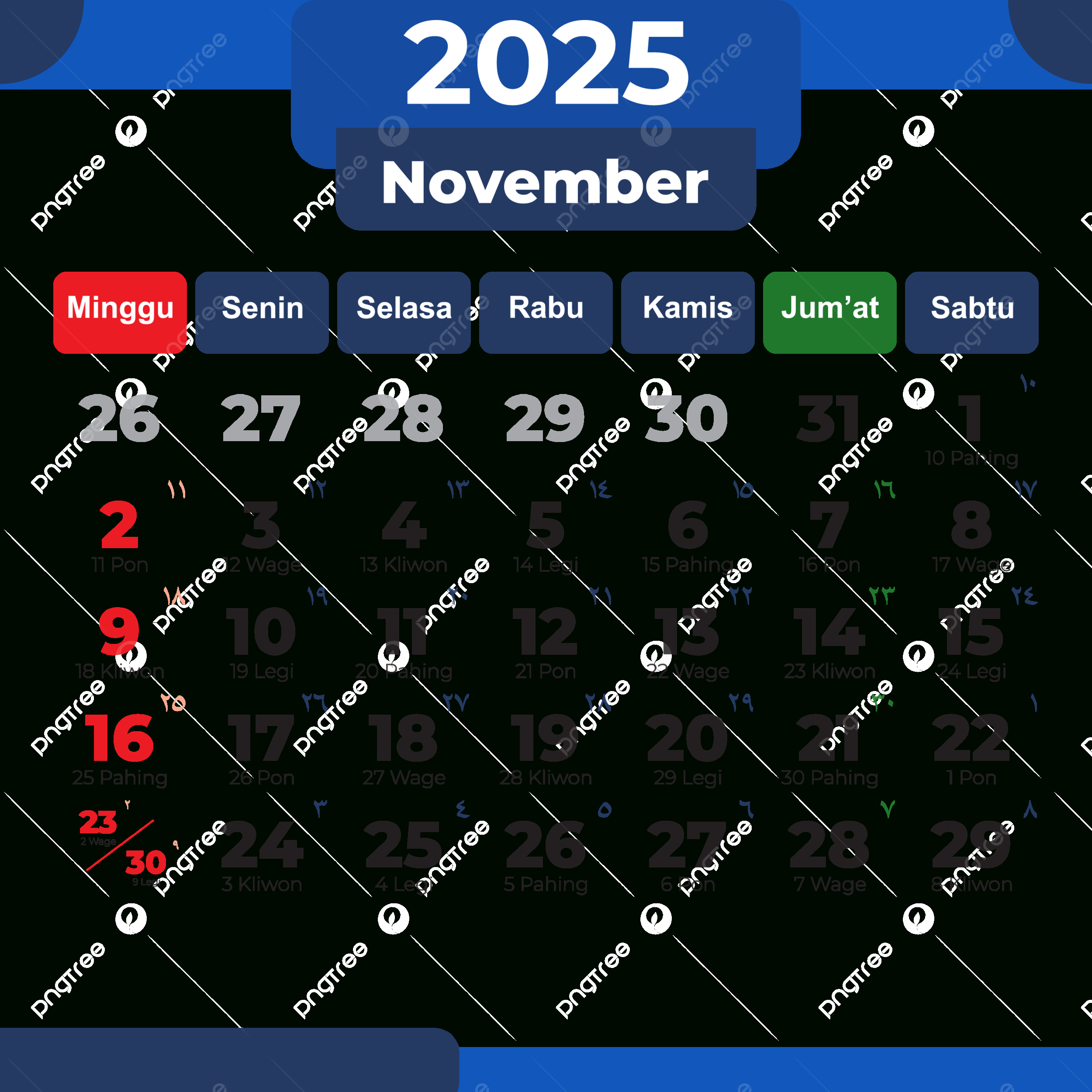 Monatliche Gregorianische Und Hijri Kalender 2025 November in November 2025 Islamic Calendar