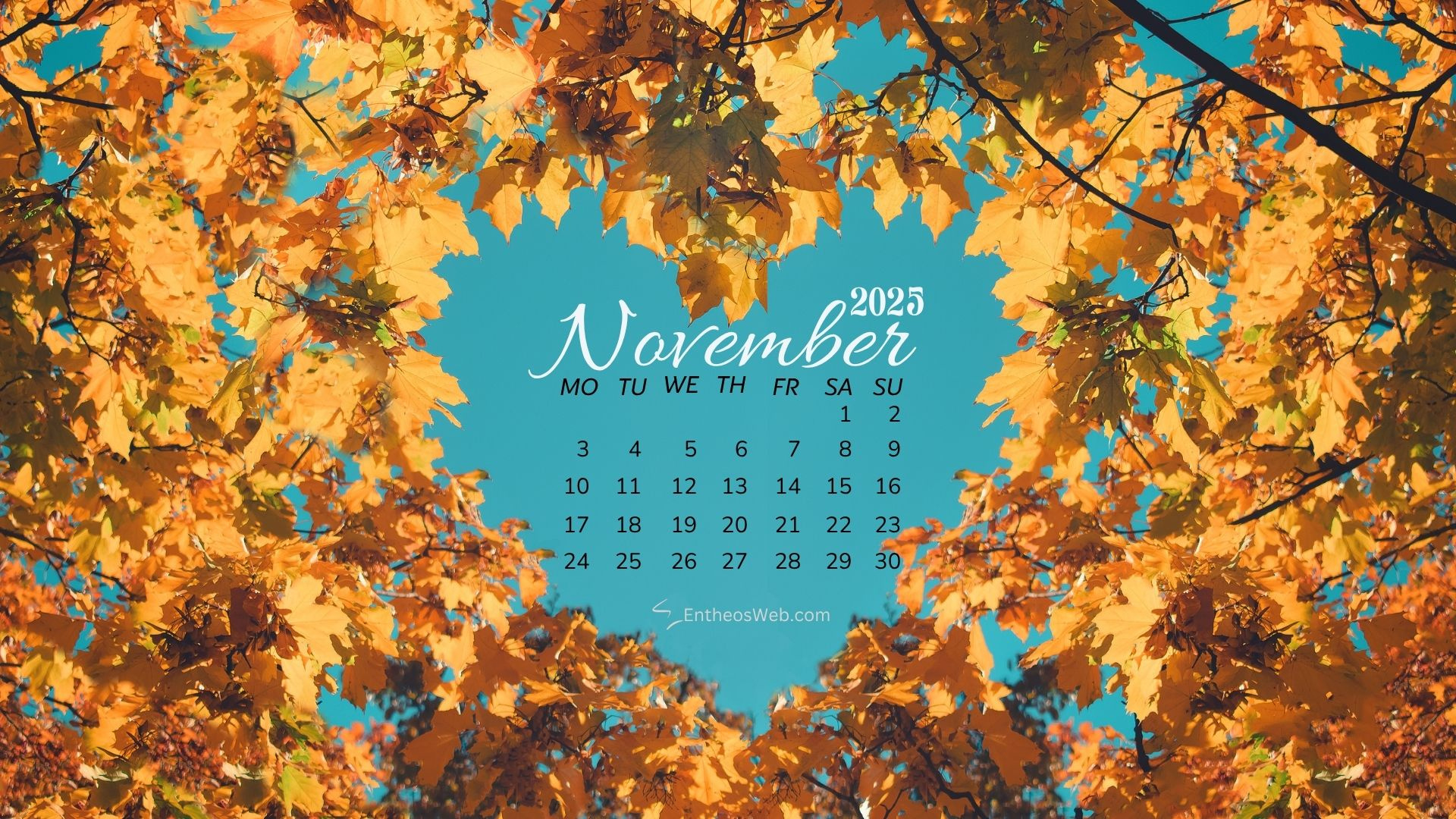 November 2025 Calendar Desktop Wallpaper Backgrounds | Entheosweb intended for November 2025 Calendar Backgrounds