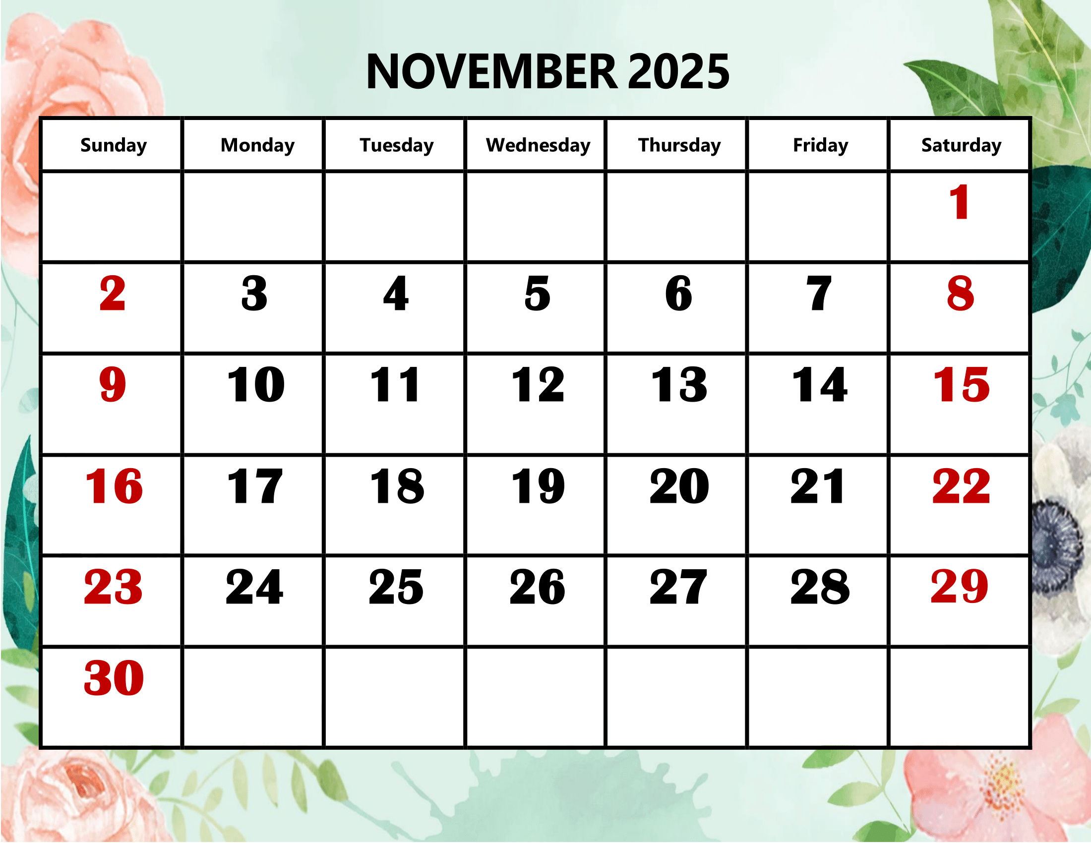 November 2025 Calendar Printable Pdf Template With Holidays within November 2025 Calendar Philippines