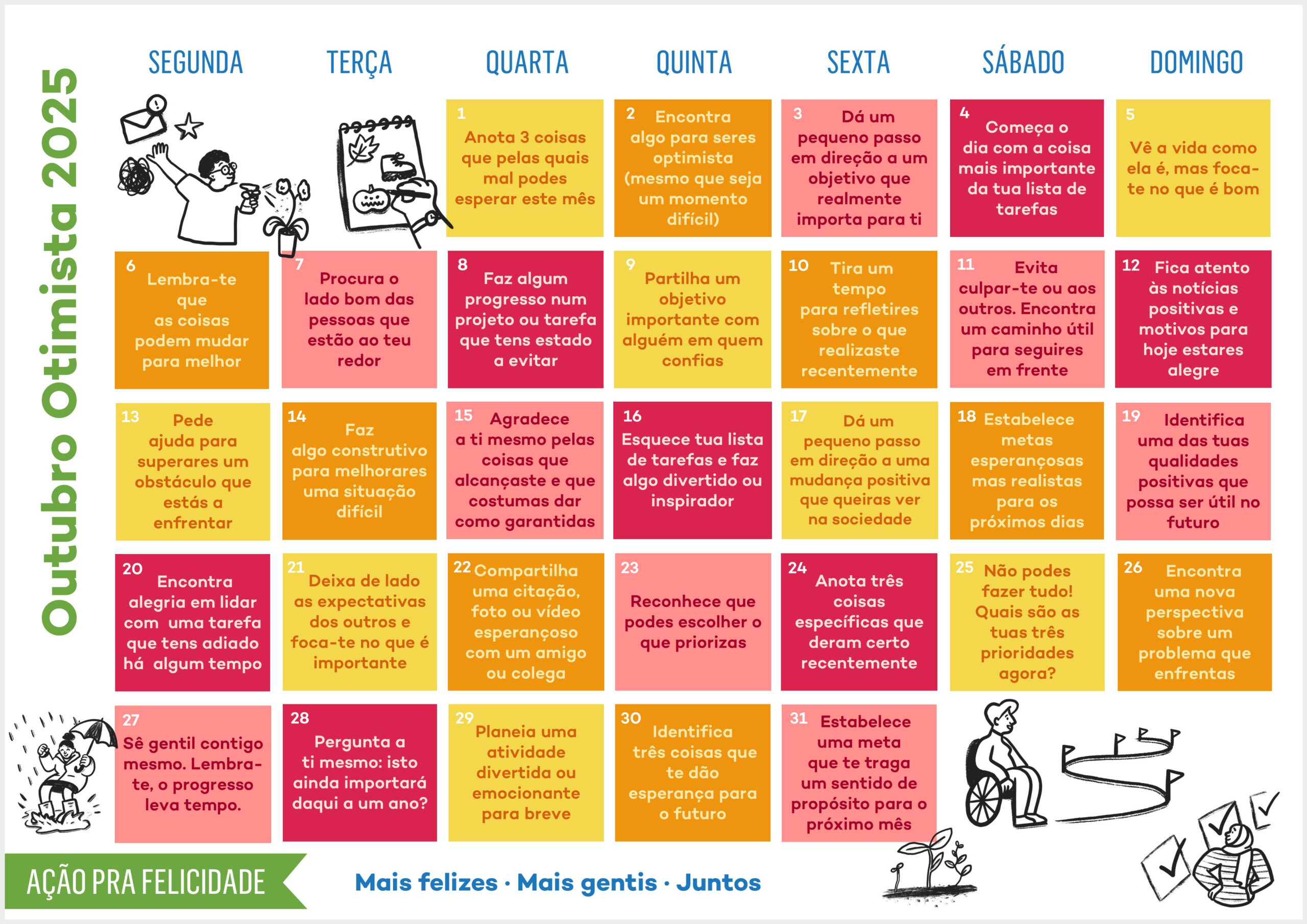 Optimistic October | Action For Happiness with Action For Happiness November 2025 Calendar