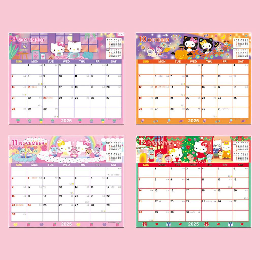 Sanrio Sheet Calendar 2025 Hello Kitty Tabletop 451461 – Buy The pertaining to Sanrio Calendar November 2025