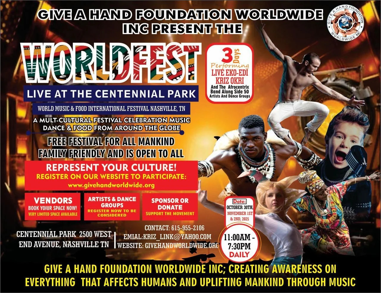Worldfest | Centennial Park Conservancy in Nashville Calendar of Events November 2025
