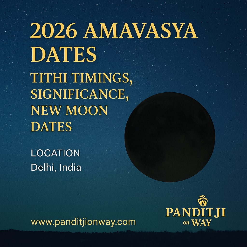 2026 Amavasya Dates, Tithi Timings, Significance, New Moon Dates in Full Moon Calendar 2026 India