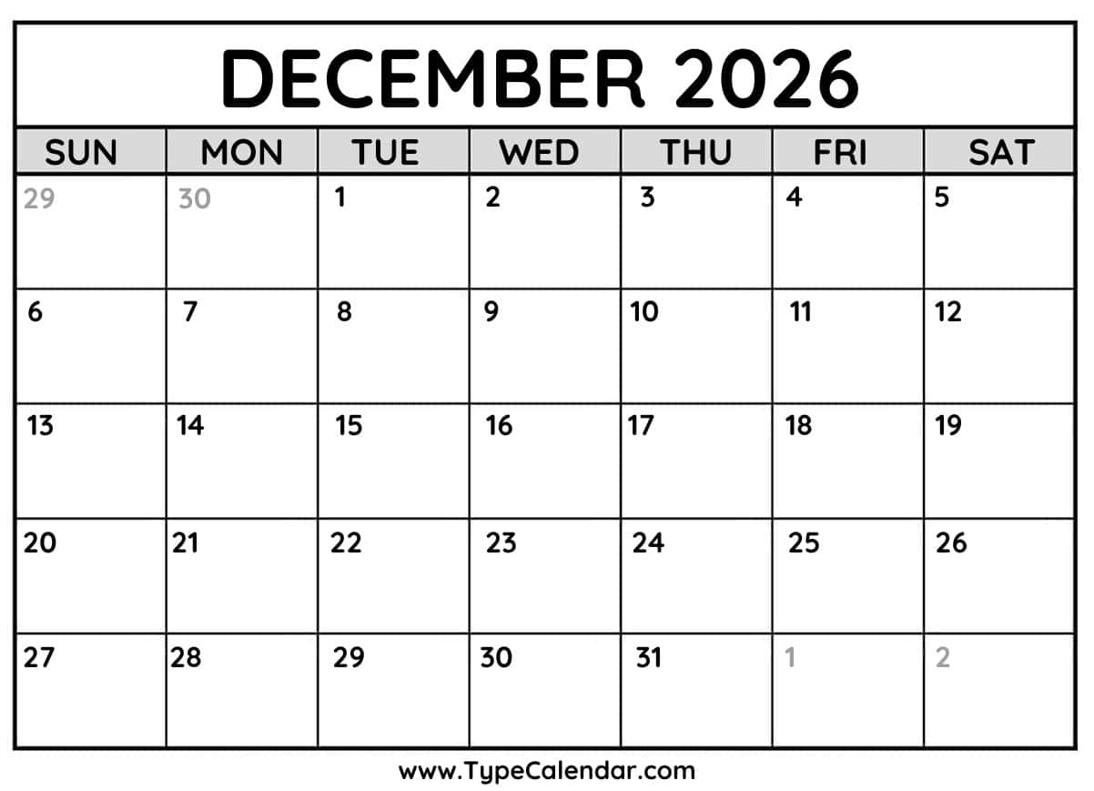 2026 Calendar - Free Printable Calendar With Holidays inside General Blue Free Printable 2026 Calendar