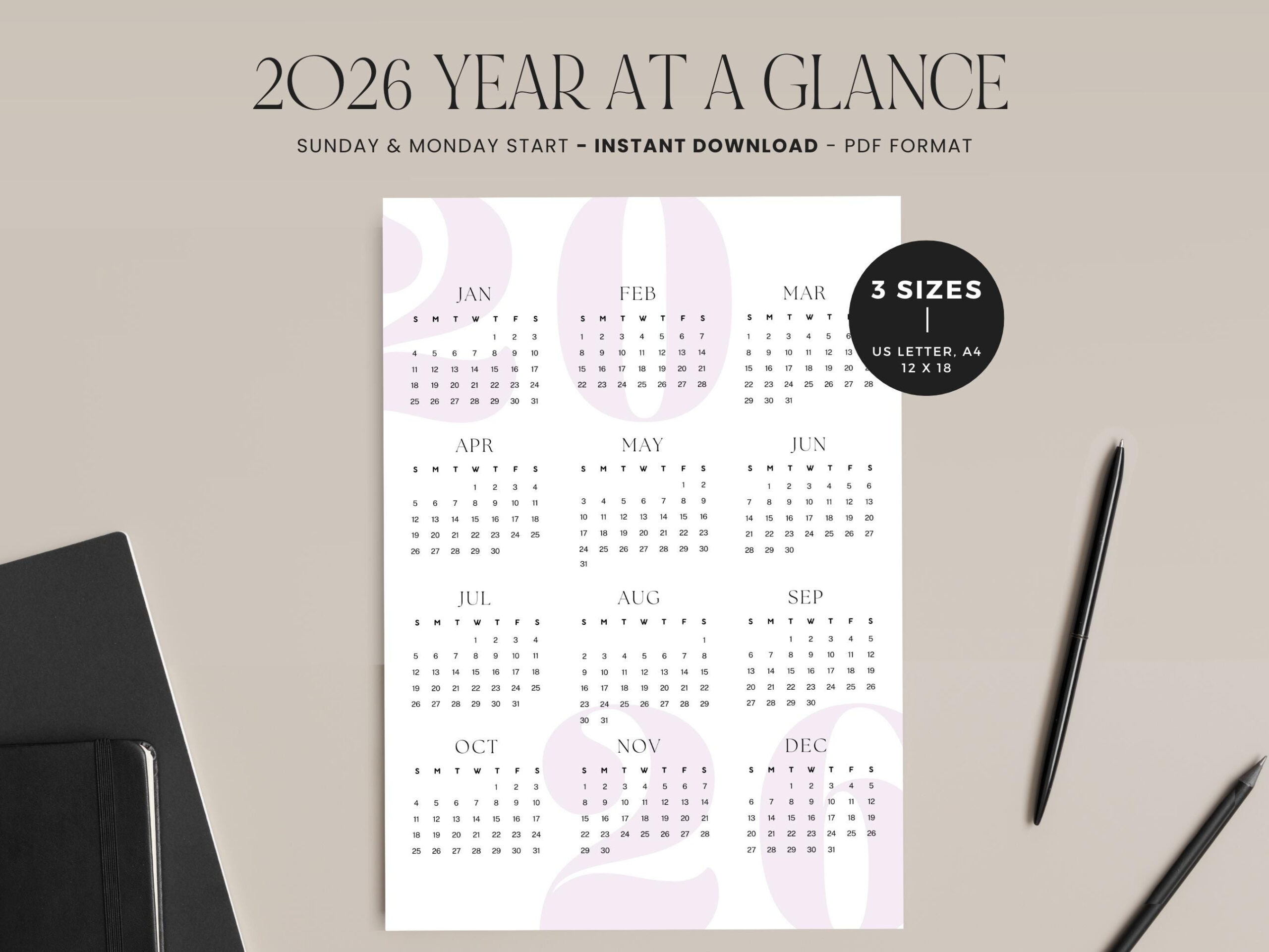 2026 Calendar Portrait, 2026 Monthly Calendar, 12-Month Calendar intended for Calendar Labs 2026 Monthly Printable Calendar