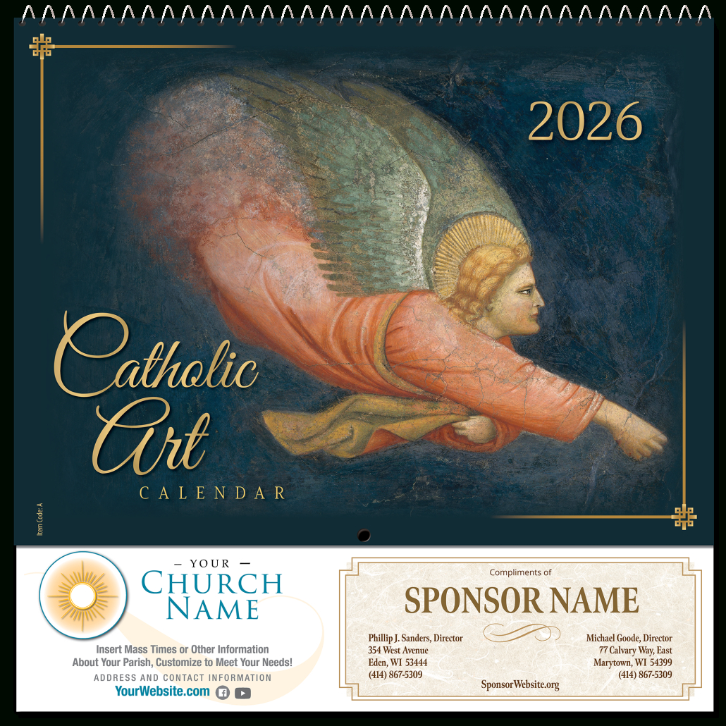 2026 Calendars | Blue Mound Graphics throughout Catholic Wall Calendar 2026