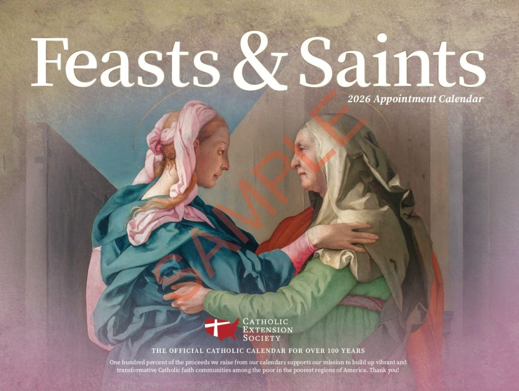 2026 Catholic Calendar - Catholic Extension Society pertaining to Catholic Feast Day Calendar 2026