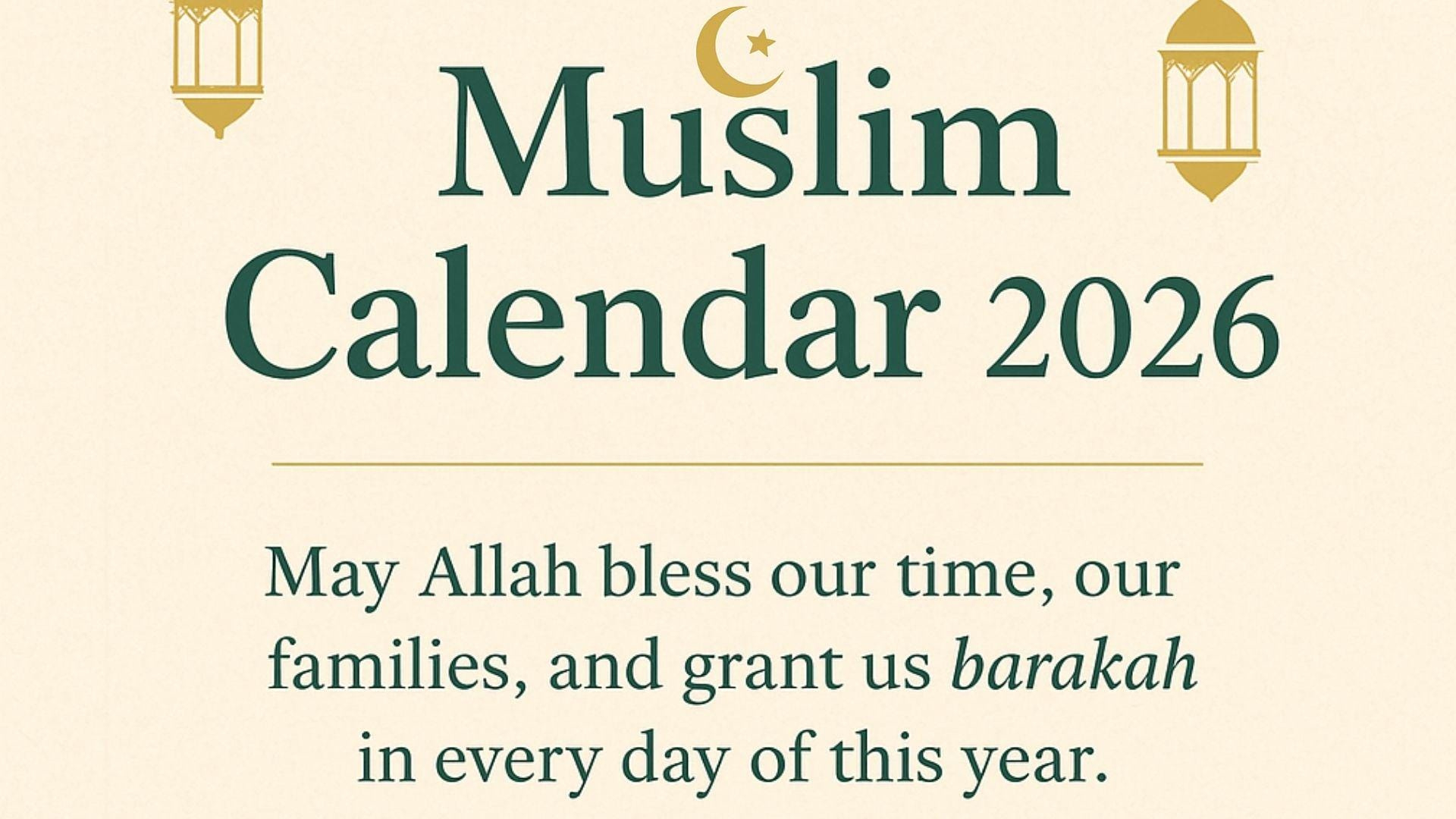 2026 Islamic Hijri Calendar: Muslim Prayer &amp;amp; Ramadan Planner inside Islamic Calendar 2026 Muis