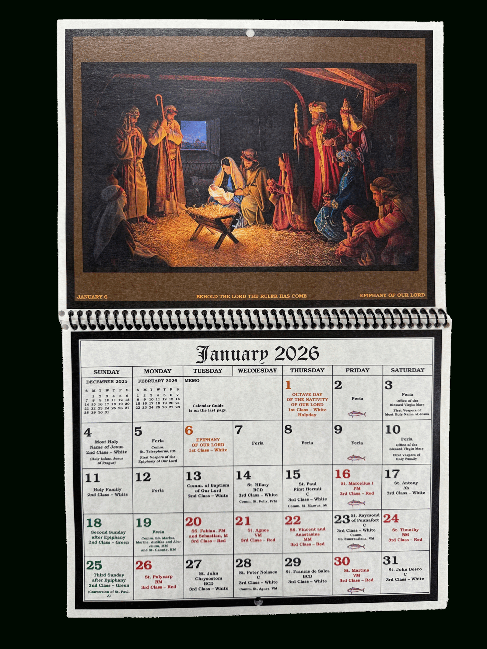 2026 Liturgical Calendar - The Seraphim Company, Inc. pertaining to Traditional Catholic Liturgical Calendar 2026