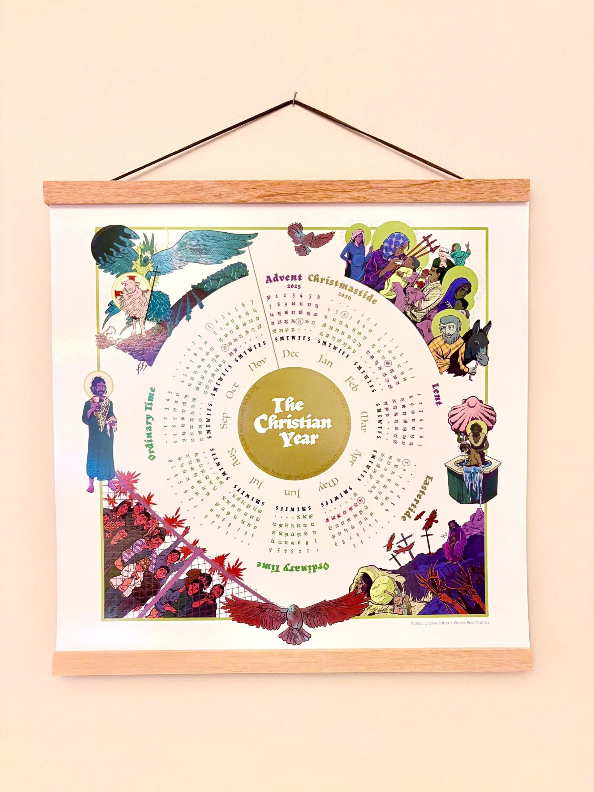 2026 Liturgical Calendar - Wesley Bros Comics - Etsy regarding Umc Liturgical Calendar 2026