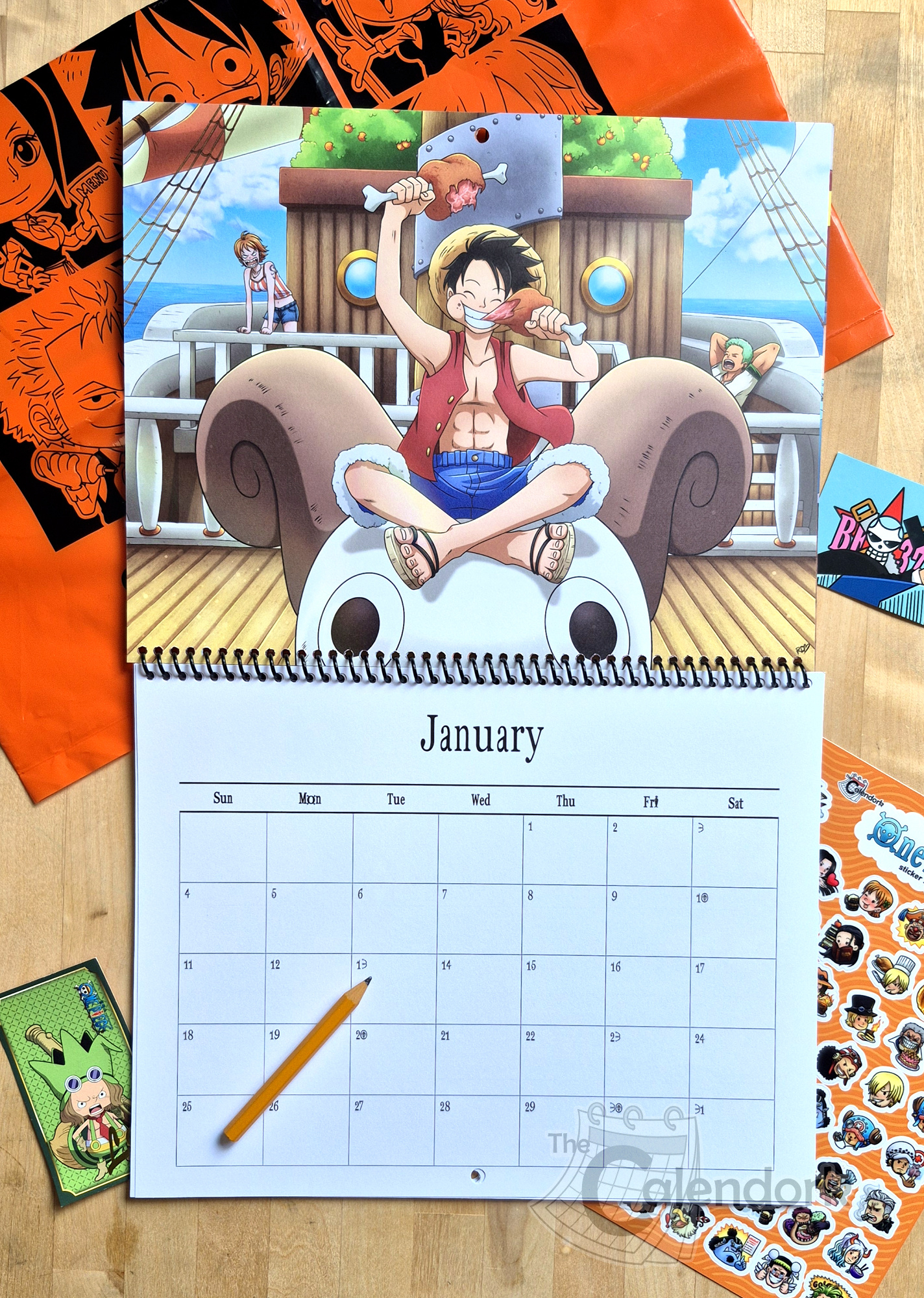 2026 One Piece Wall Calendar – The Calendork regarding Anime Calendar 2026 Usa