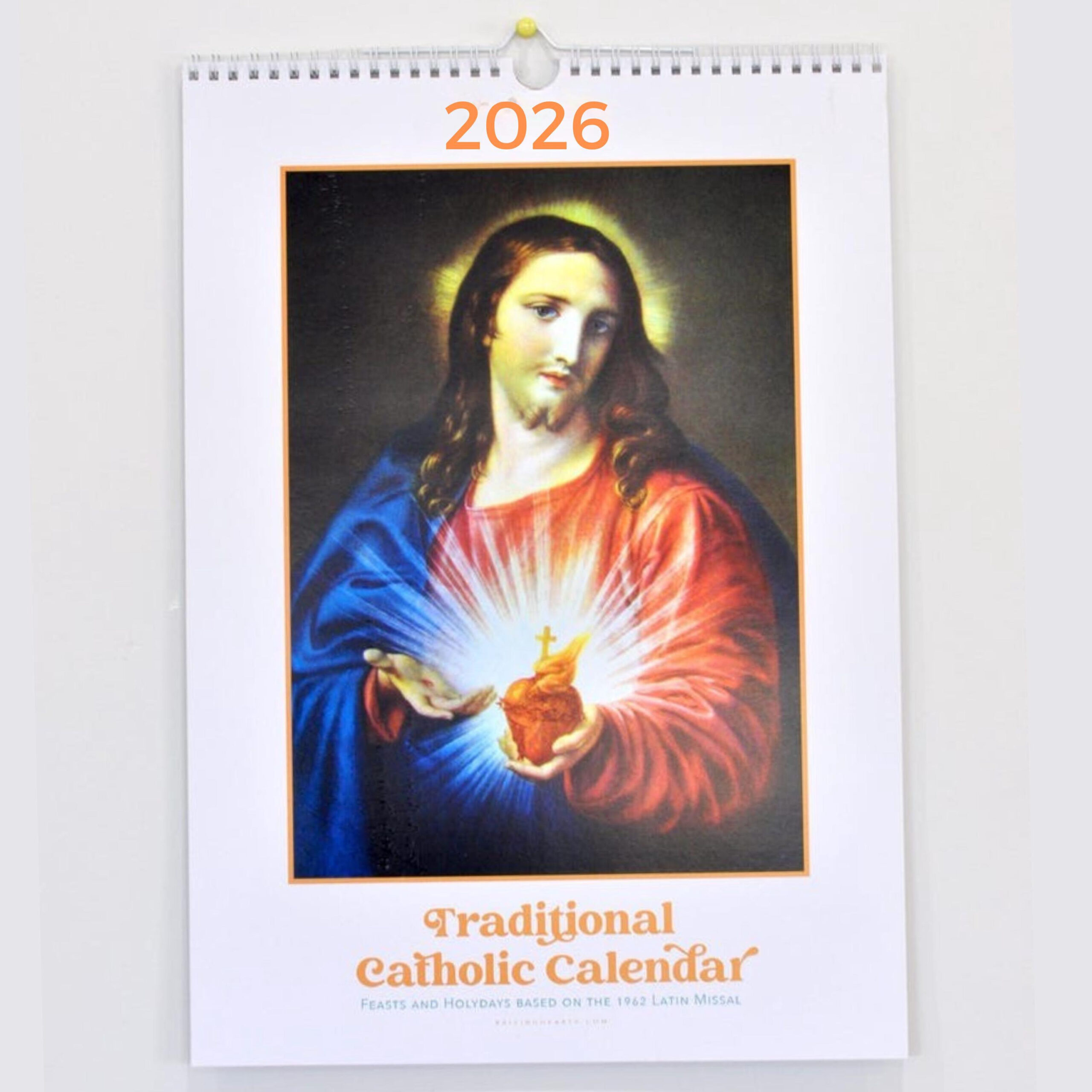 2026 Traditional Catholic Wall Calendar: Sacred Art, 1962 Latin regarding Traditional Catholic Calendar 2026