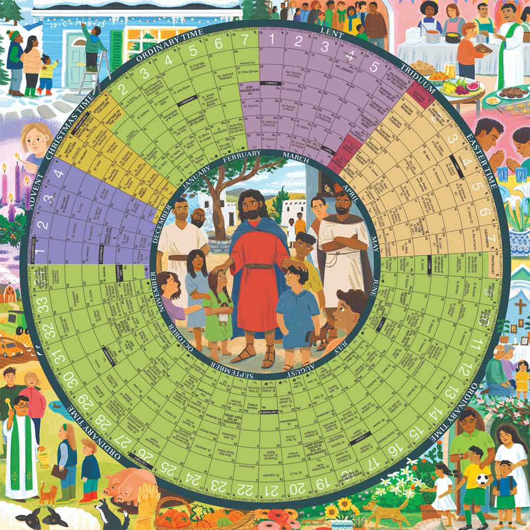 2026 Year Of Grace Liturgical Calendar Laminated Poster inside Year Of Grace Liturgical Calendar 2026