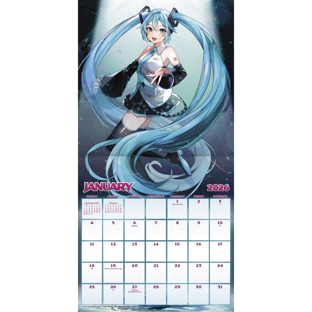 Anime 2026 Calendars – Manga &amp;amp; Japanese Animation - Calendars within Anime Calendar 2026 Printable