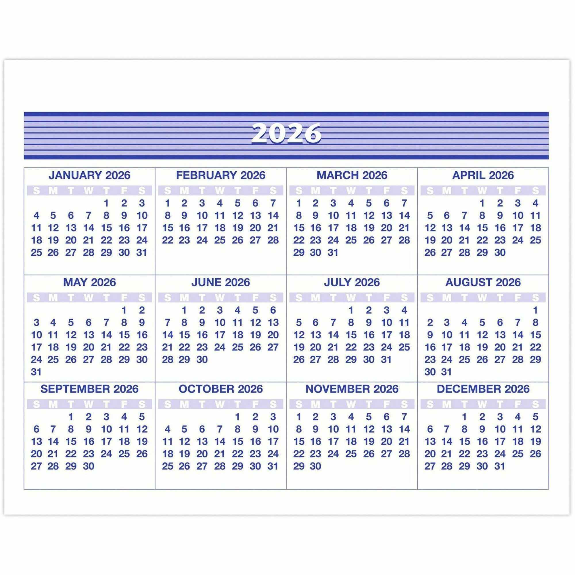 At-A-Glance Flip-A-Week Desk Calendar Refill regarding General Blue Calendar 2026 Printable Monthly