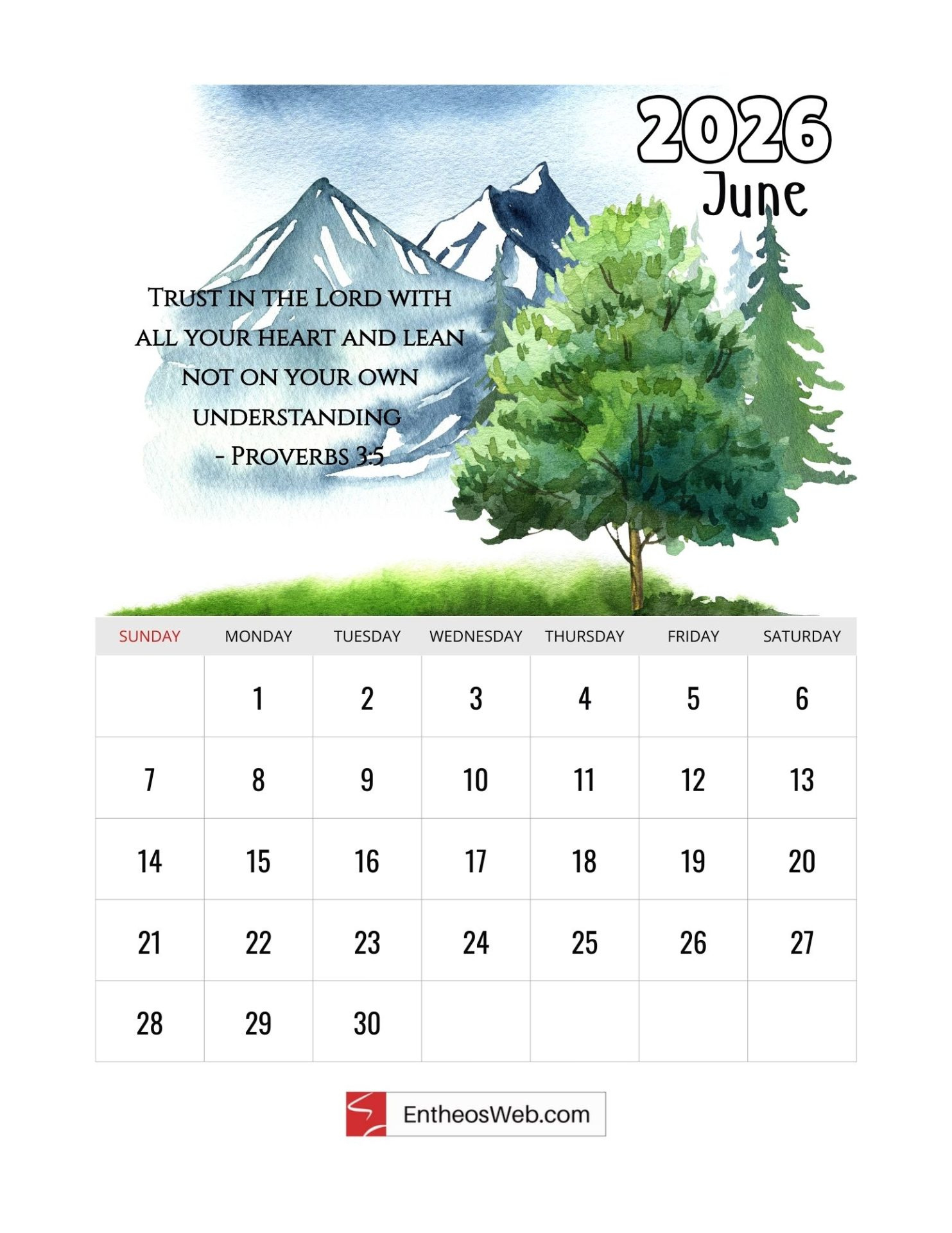 Christian 2026 Calendar With Bible Verses | Entheosweb inside Christian Calendar 2026 Printable