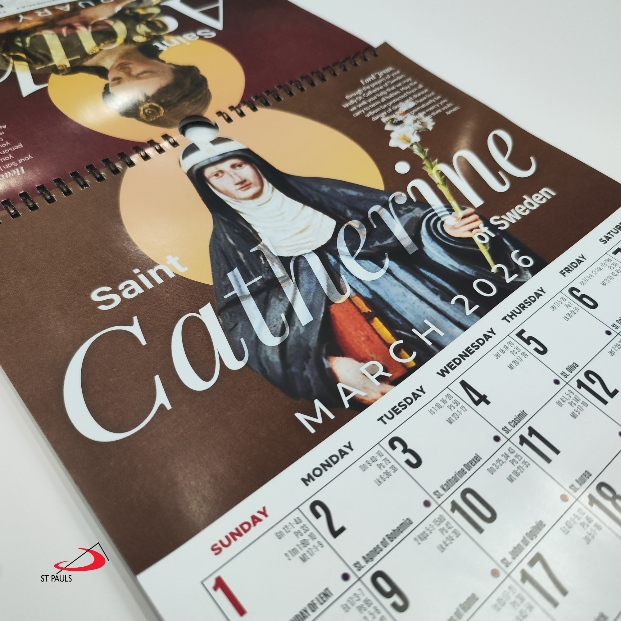 Devotional Calendar 2026 with Catholic Calendar 2026 Philippines
