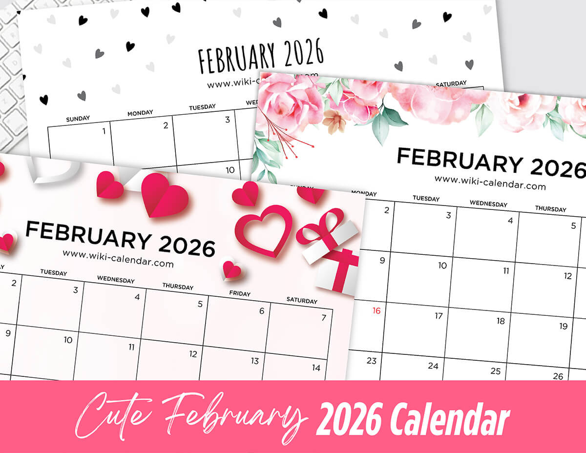 February 2026 Calendar - Printable Templates &amp;amp; More regarding National Day Calendar February 2026