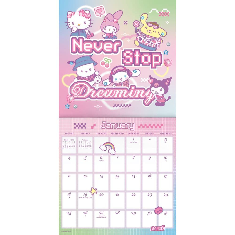 Hello Kitty 2026 Mini Wall Calendar - Calendars with regard to Free Printable Hello Kitty Calendar 2026
