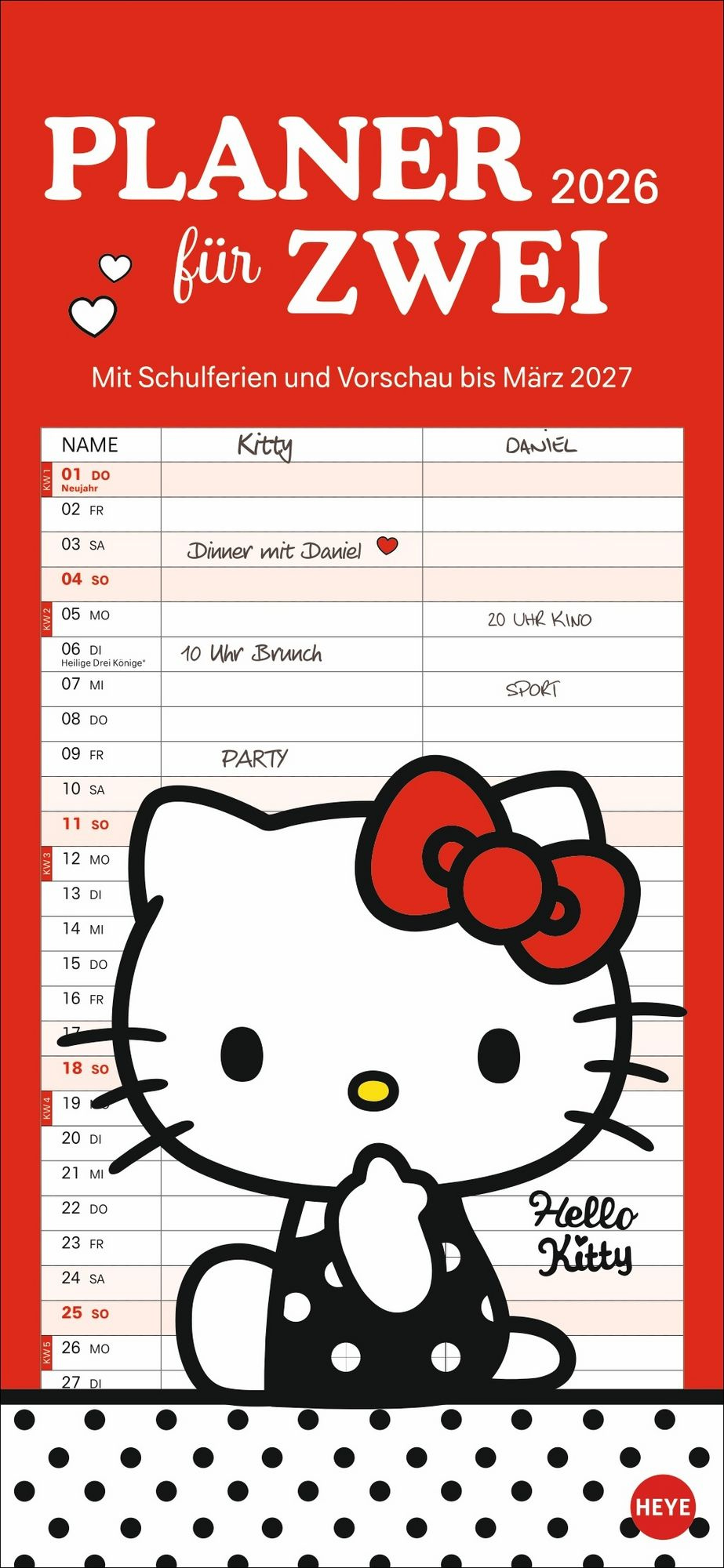 Hello Kitty Planer Für Zwei 2026&amp;quot; Kaufen pertaining to Hello Kitty Printable Calendar 2026