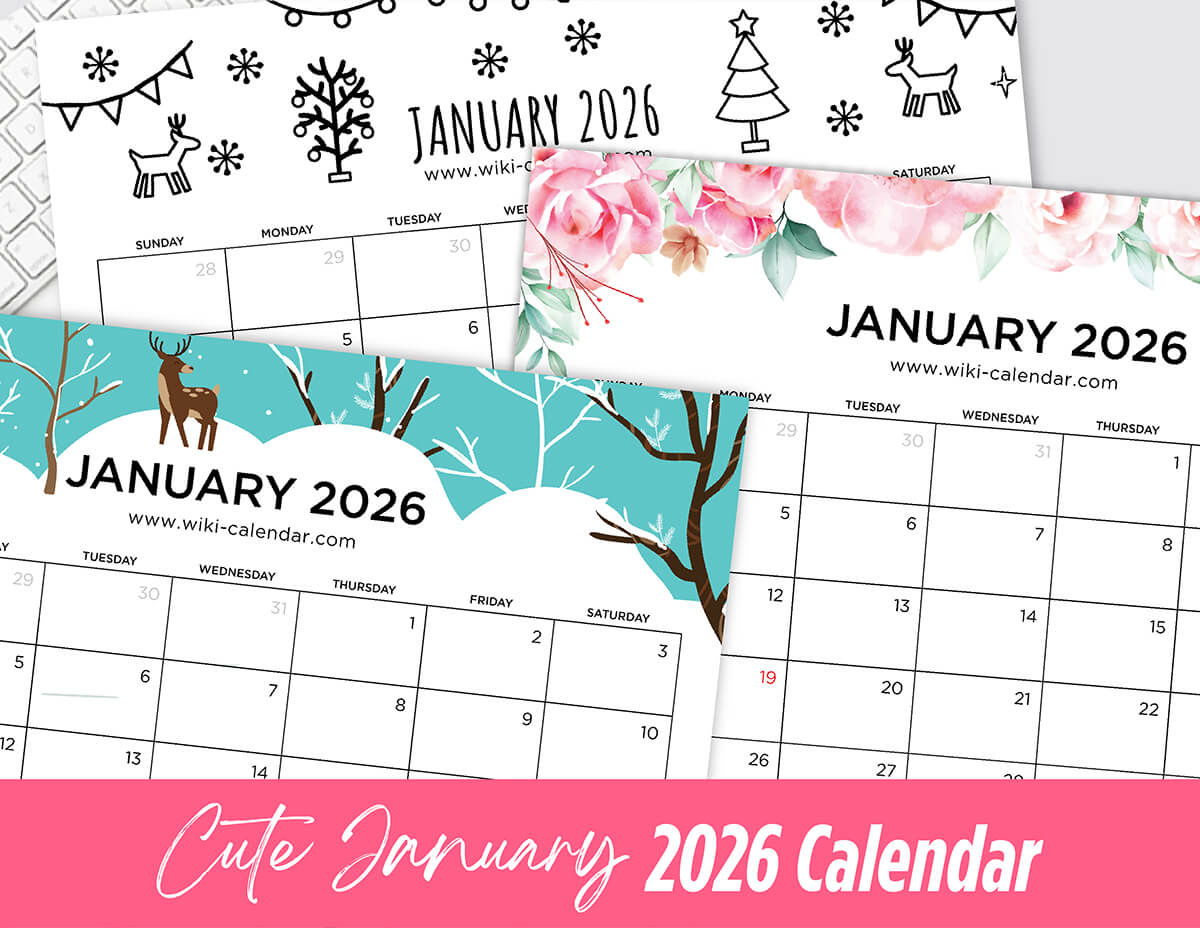 January 2026 Calendar - Printable Templates & More for Wiki Calendar 2026 Printable