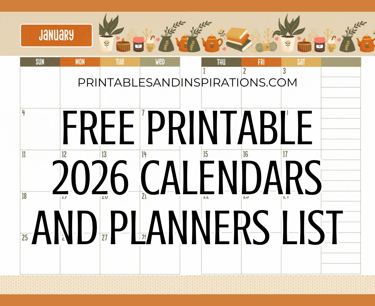 List Of Free Printable 2026 Calendars And 2026 Planners Pdf pertaining to Calendar Labs 2026 Monthly Printable Calendar
