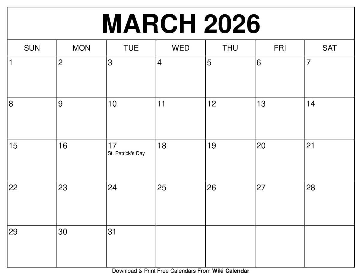 March 2026 Calendar - Printable Templates &amp;amp; More regarding National Day Calendar March 2026