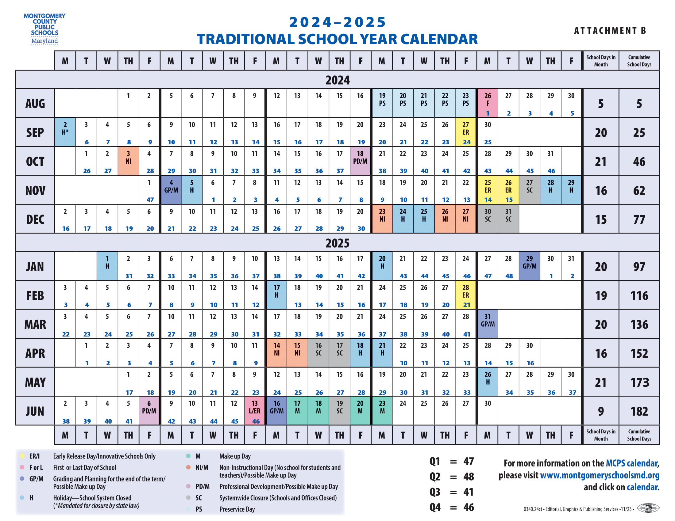 Mcps Calendar 2025-26 - Printable inside Mcps 2025 2026 Calendar Printable
