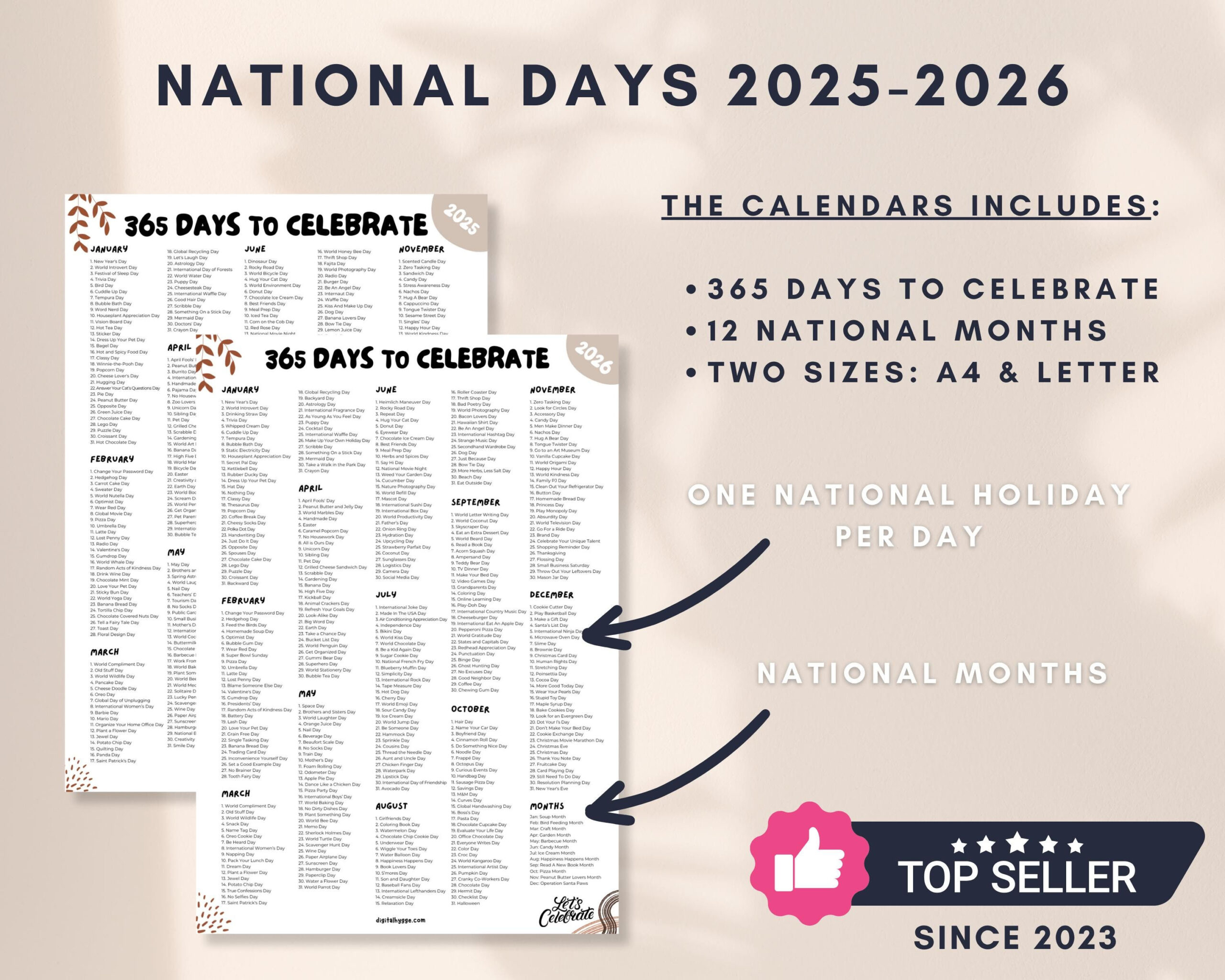 Nationalfeiertage-Kalender 2025-2026: Social Media Inhalt (Pdf throughout National Day January 2026
