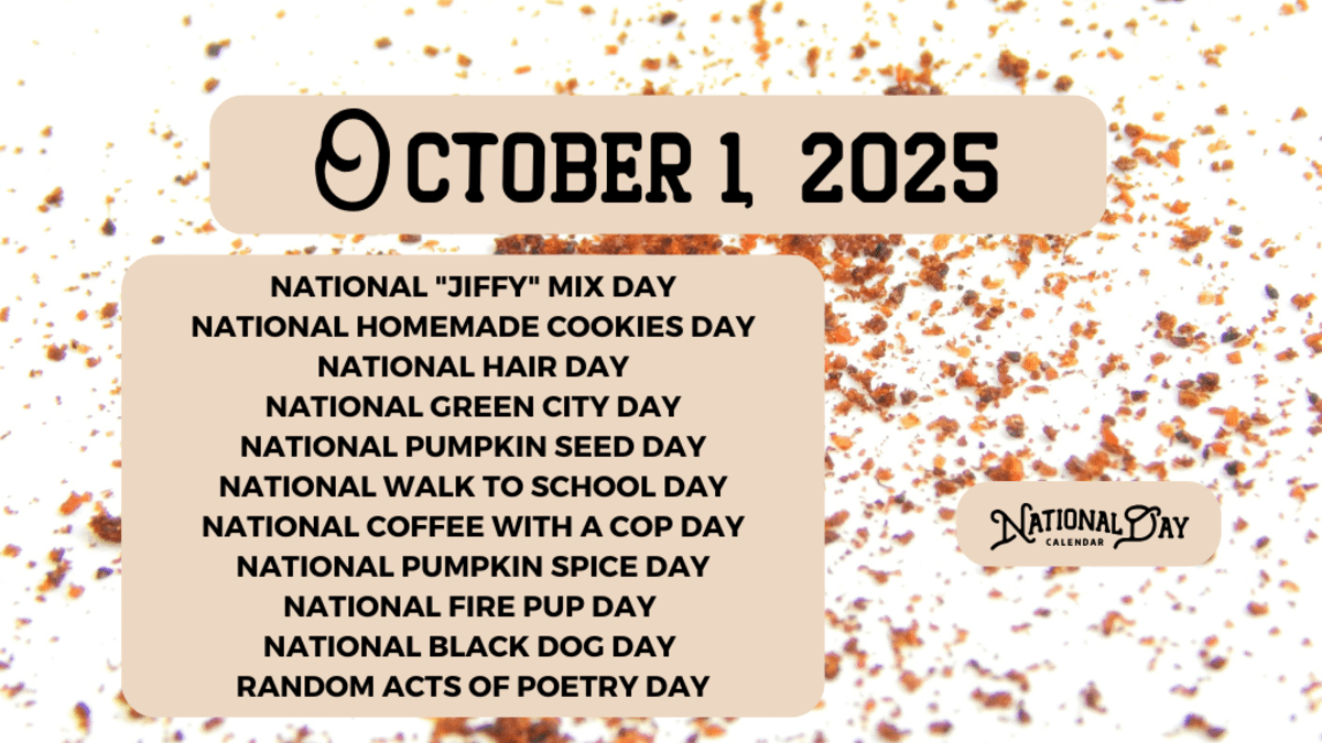 October 1, 2025 | National &amp;quot;Jiffy&amp;quot; Mix Day | National Homemade throughout National Day Calendar For October 2025