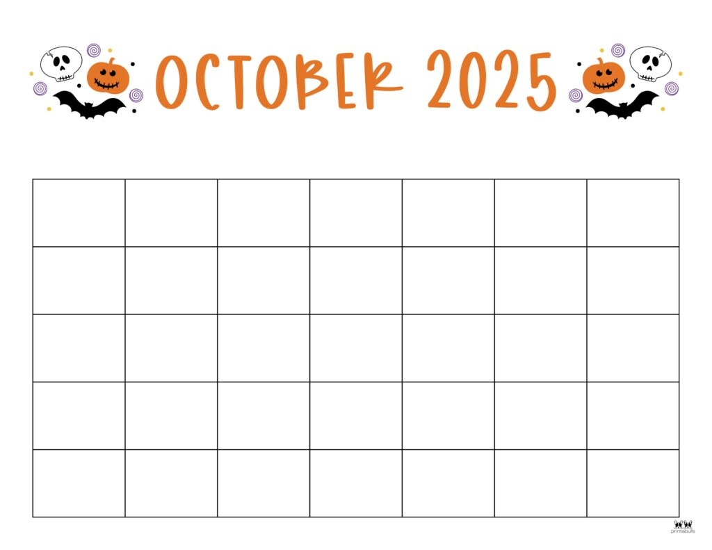 October 2025 Calendars - 107 Free Printables | Printabulls regarding Printable Calendar Template October 2025
