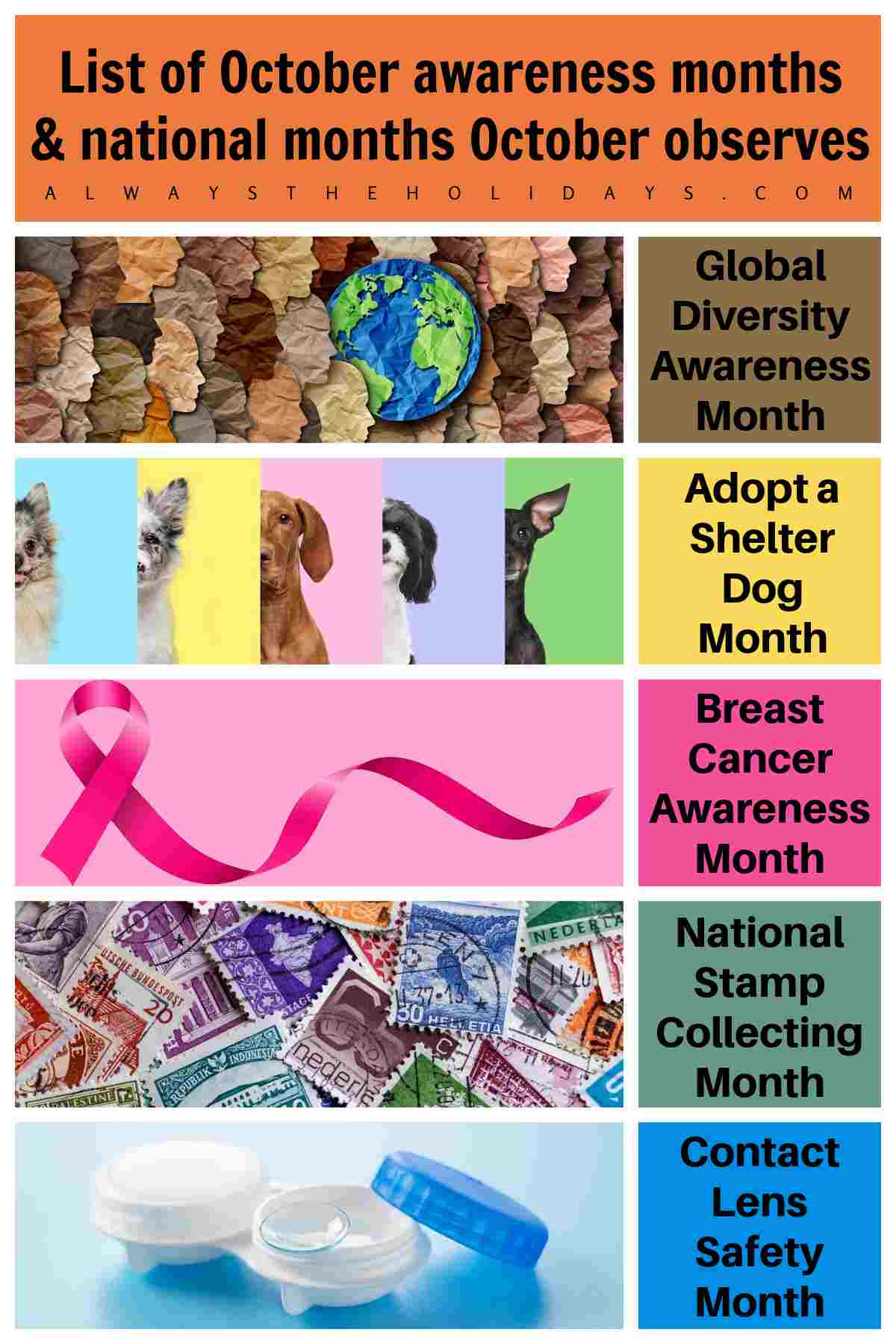 October Awareness Months &amp;amp; National Months October Celebrates pertaining to October National Month 2025