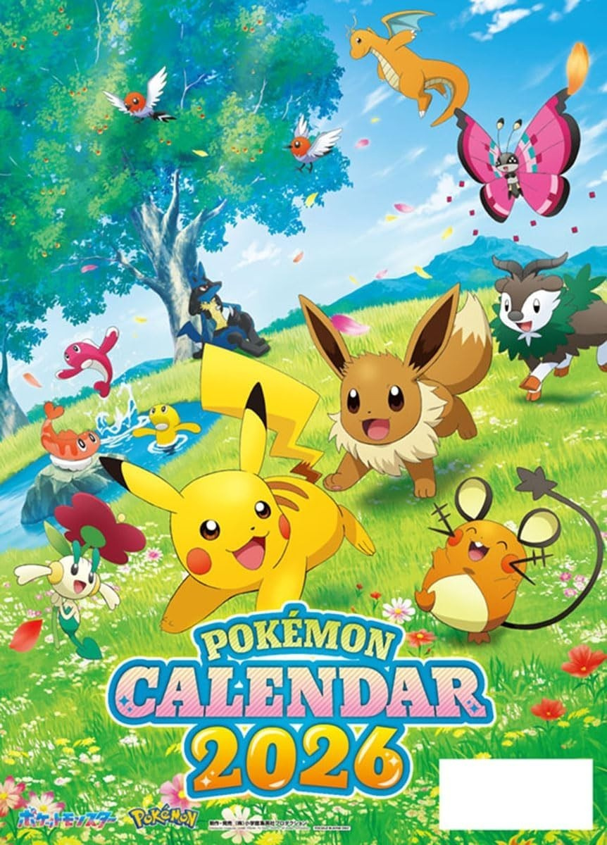 Pokémon 2026 Calendar A2 Size Japan Wall Calendar New | Ebay within Pokemon Calendar 2026 Events