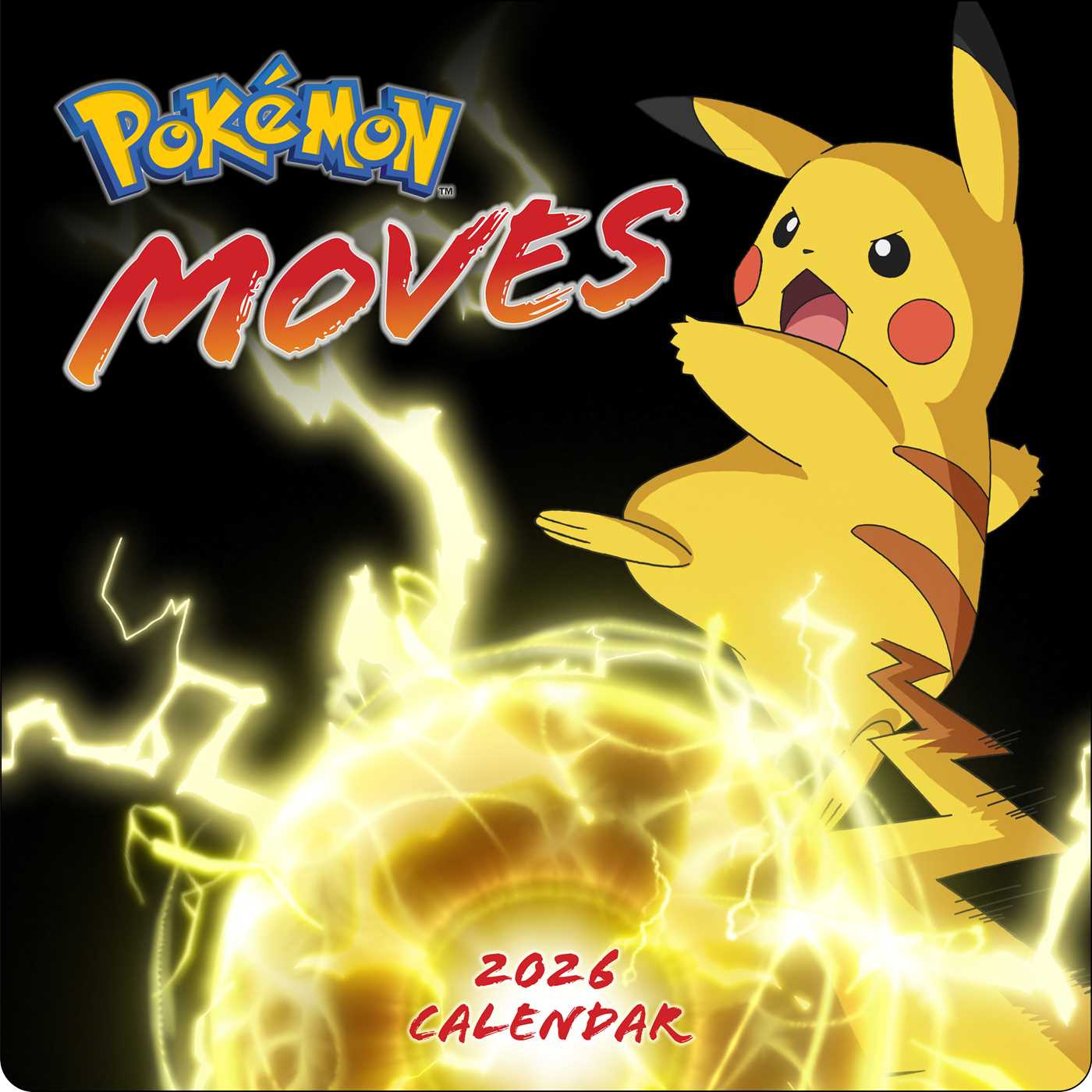 Pokémon Moves 2026 Wall Calendar - Book Summary &amp;amp; Video | Official for Pokemon Calendar 2026 with Holidays