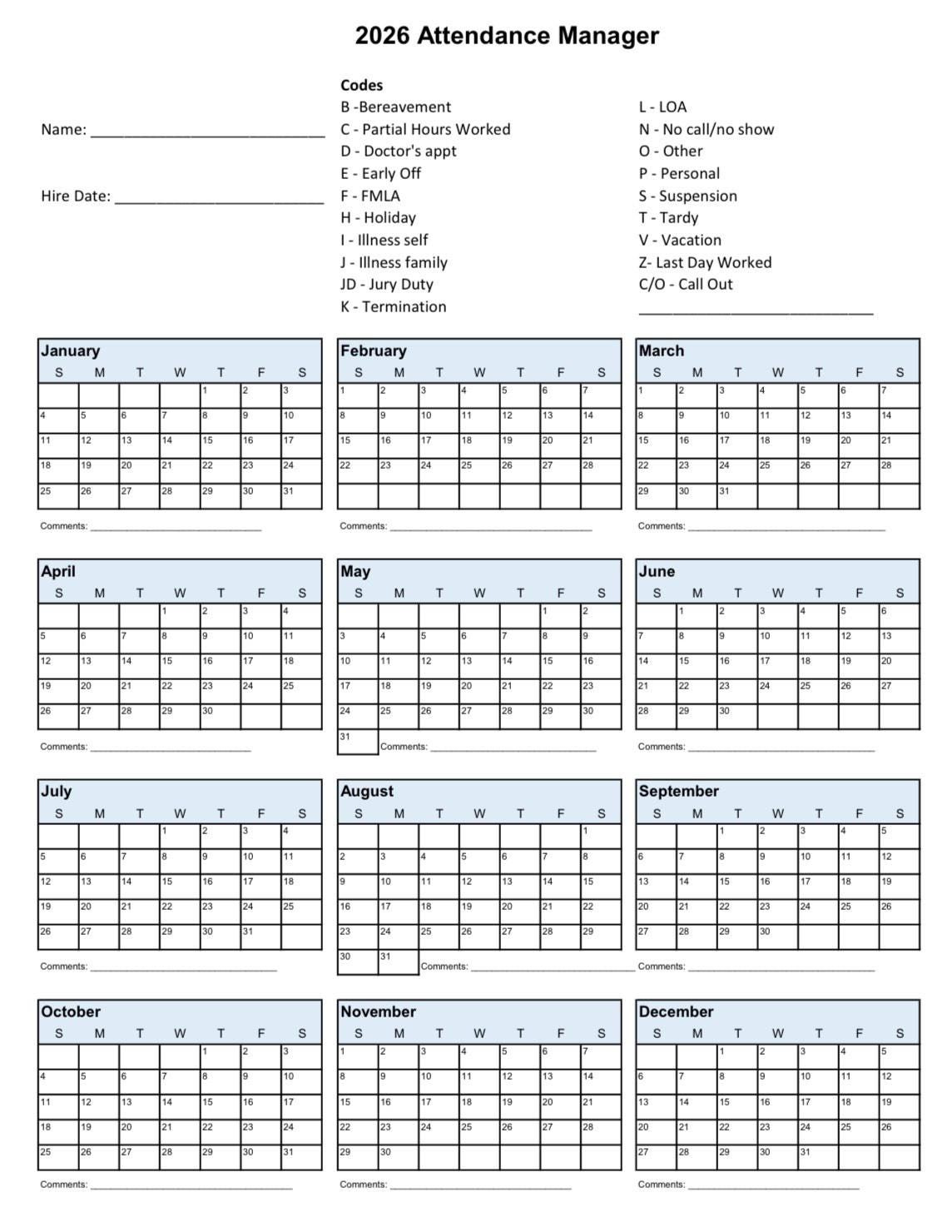 Staff Attendance - Etsy Australia inside Staff Attendance For January 2026