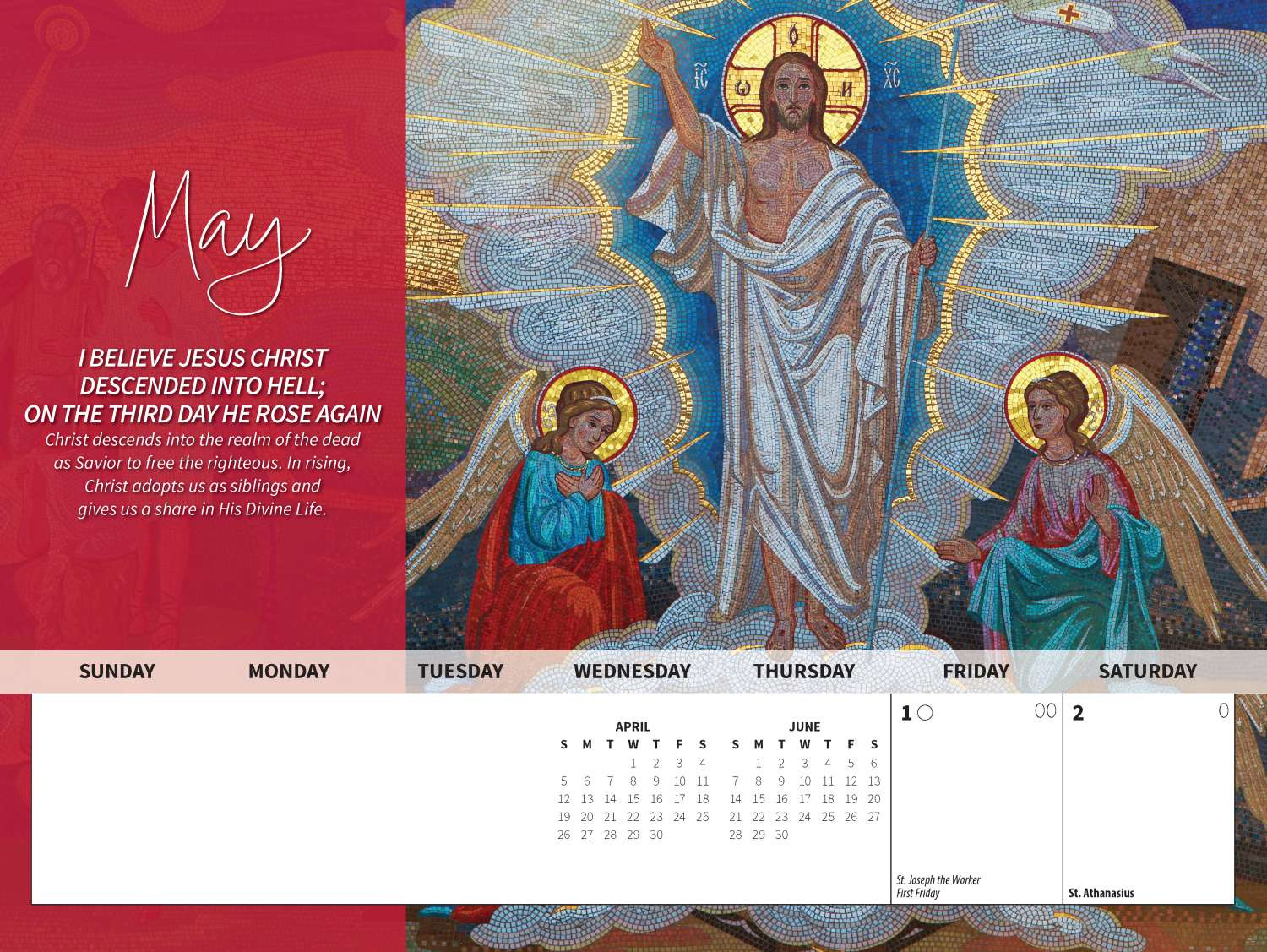 The Creed - English | Blue Mound Graphics inside Catholic Calendar May 2026
