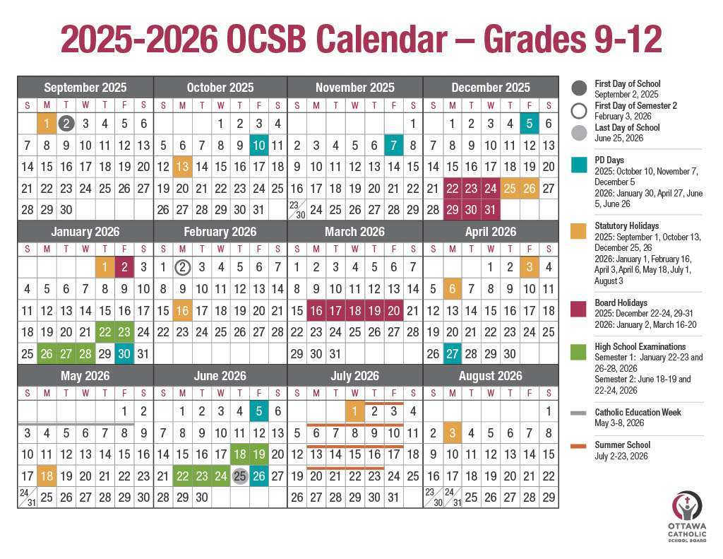 What Parents Need To Know At The Start Of The School Year – The regarding Ottawa Catholic School Board Calendar 2026