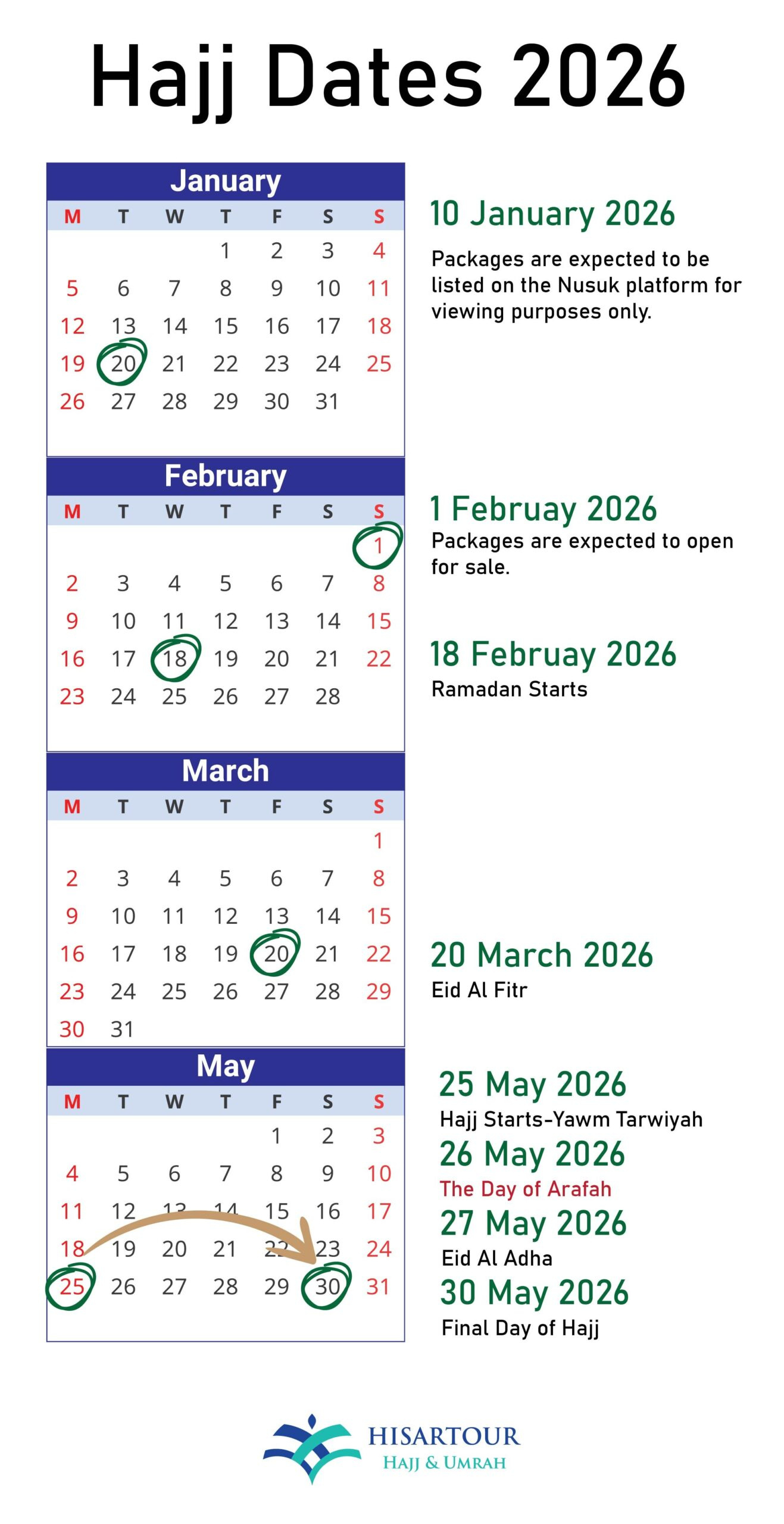 When Is Hajj 2026? Arafah Day, Eid Al-Adha 2026 Dates in Islamic Calendar 2026 Mauritius