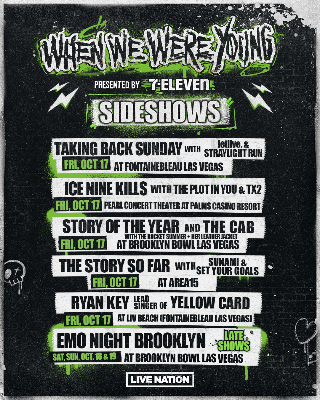 When We Were Young Presented7-Eleven | October 18 &amp;amp; 19, 2025 throughout Las Vegas Calendar October 2025