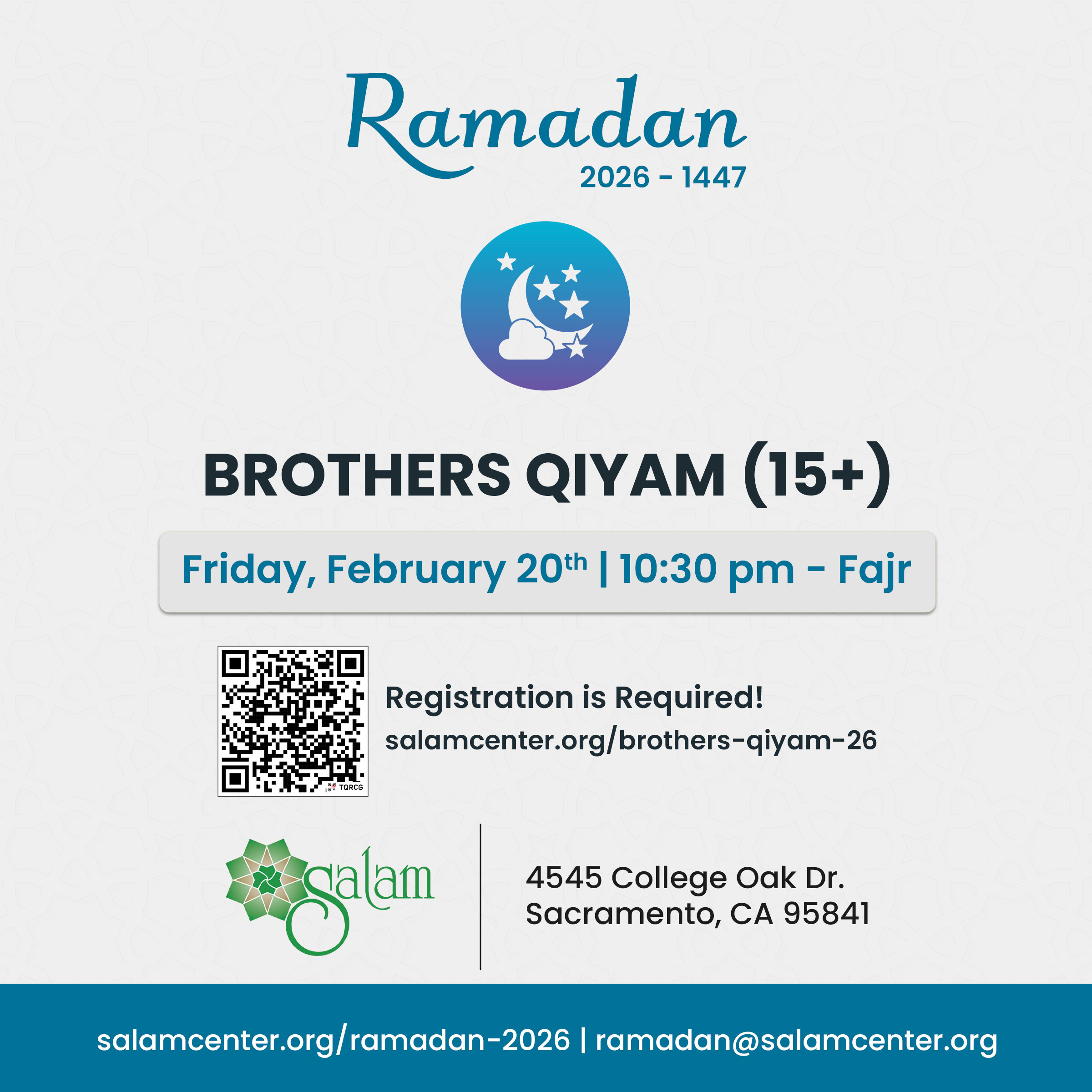 Ramadan And Eid | 2026 - 1447 - Salam Islamic Center intended for Ramadan Calendar 2026 Dublin Ca